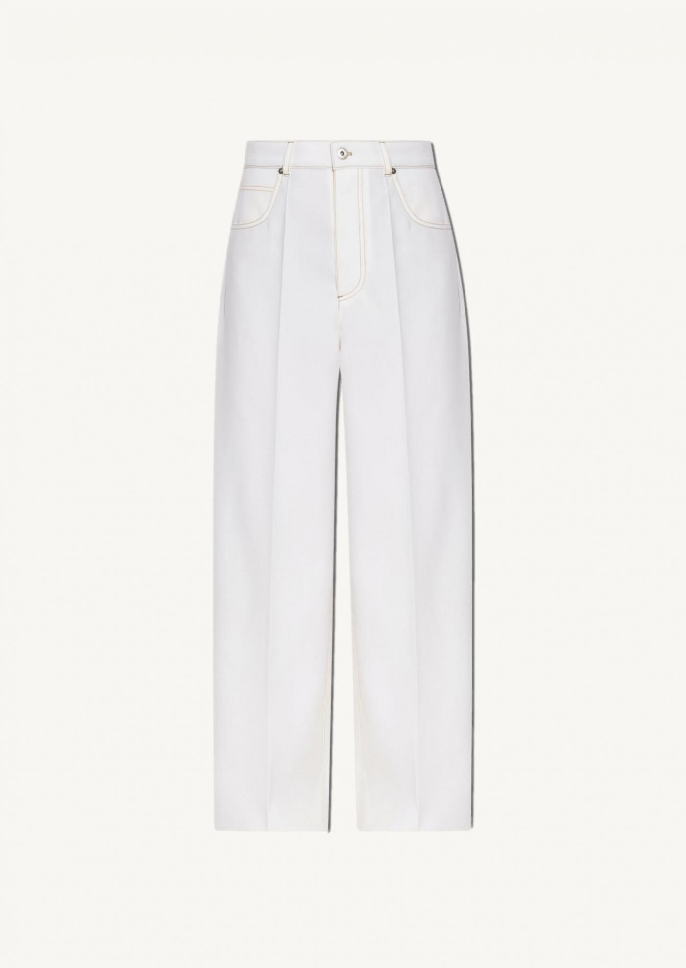 Light wool pants, dove