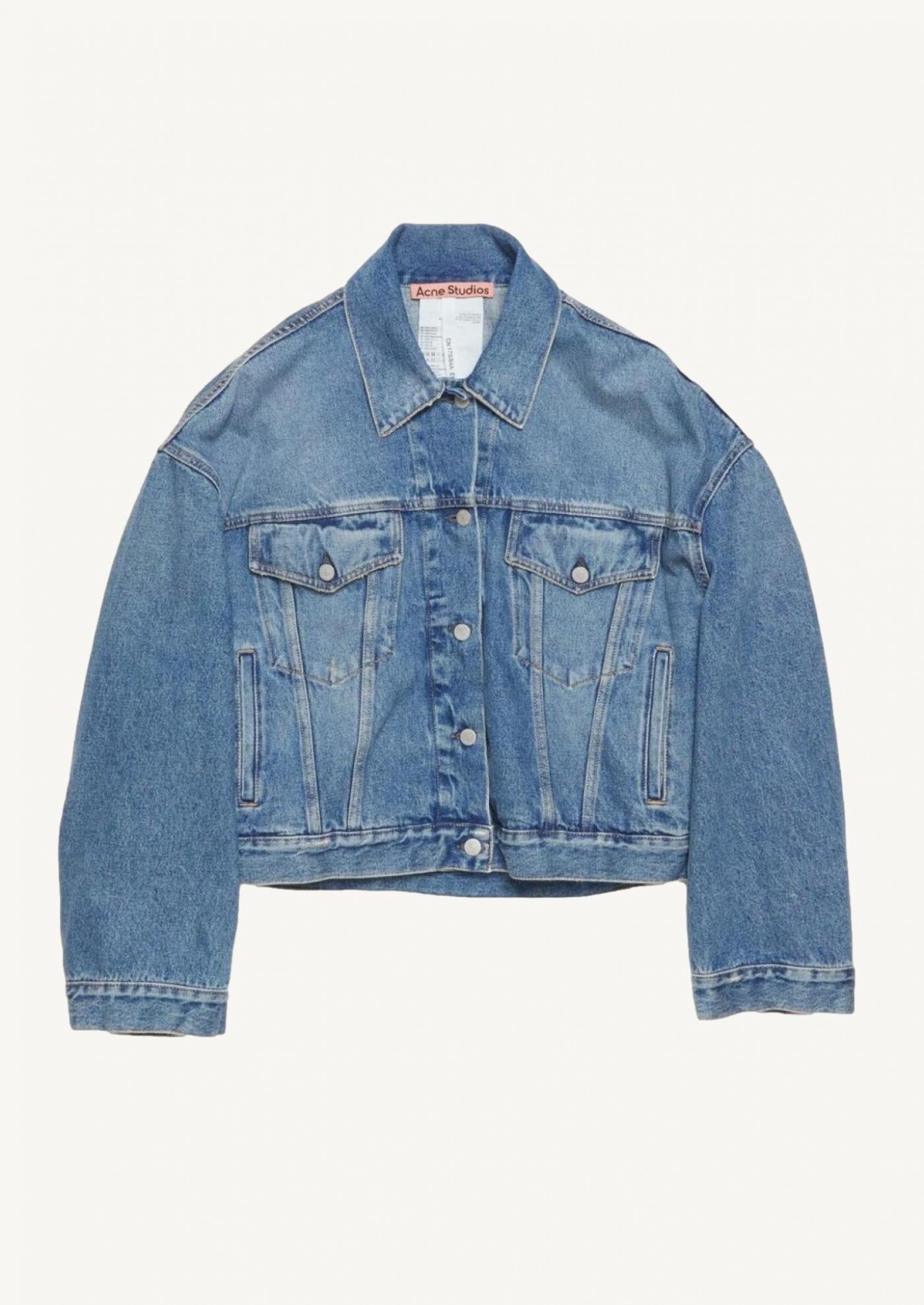 Blue cropped denim jacket Acne Studios Blue cropped denim jacket Acne Studios