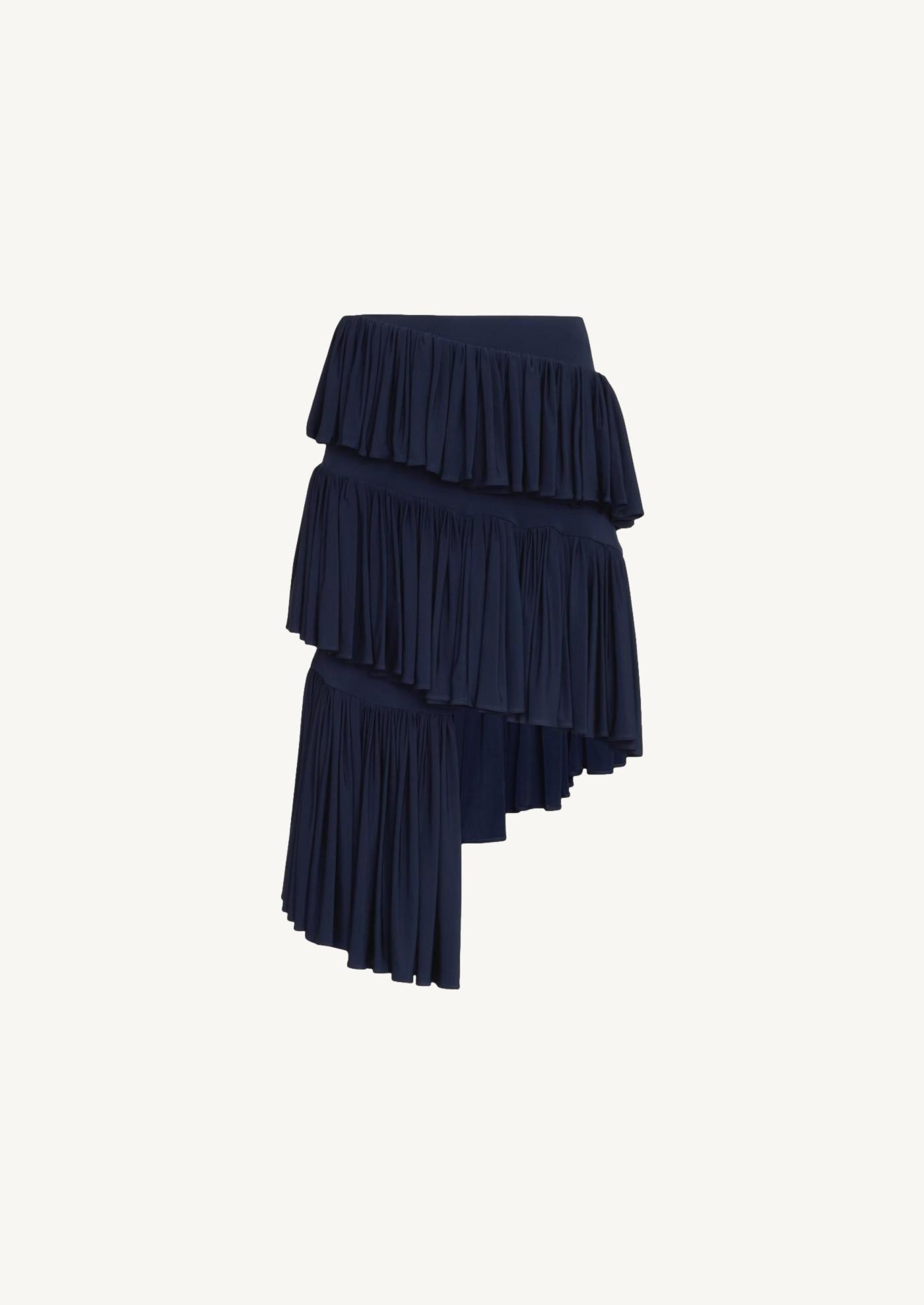 Spirale skirt in navy jersey