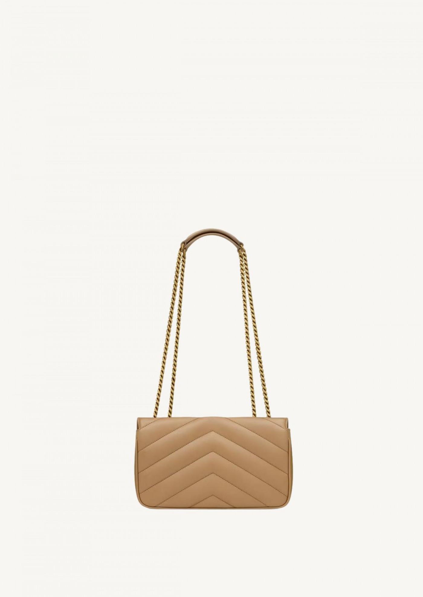 Small Loulou bag in natural tan