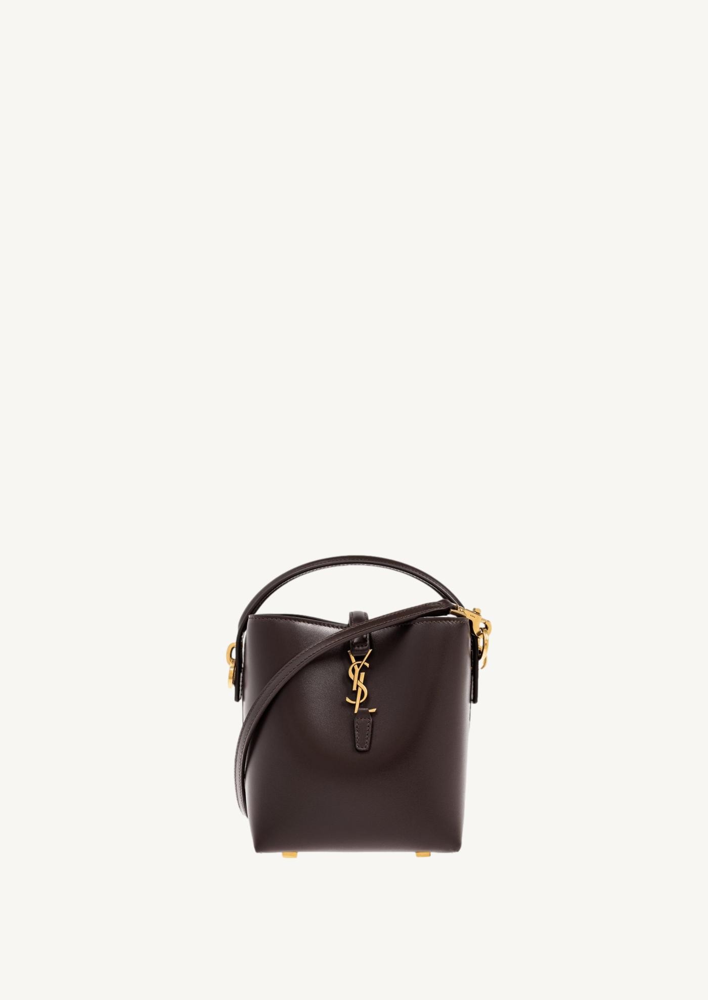 The 37 mini in shiny brown leather
