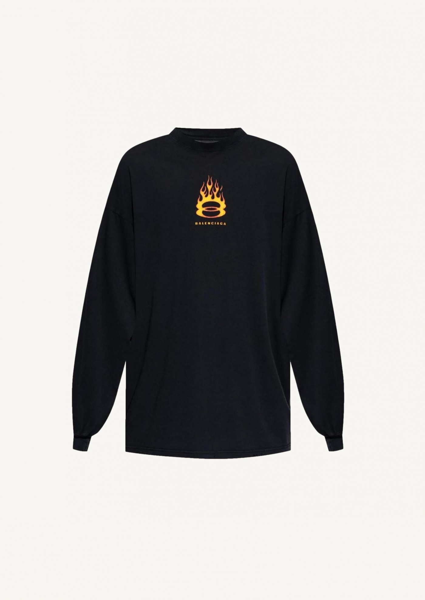 Balenciaga ブラック Burning Unity 長袖Tシャツ Burning Unity T-Shirt - Balenciaga