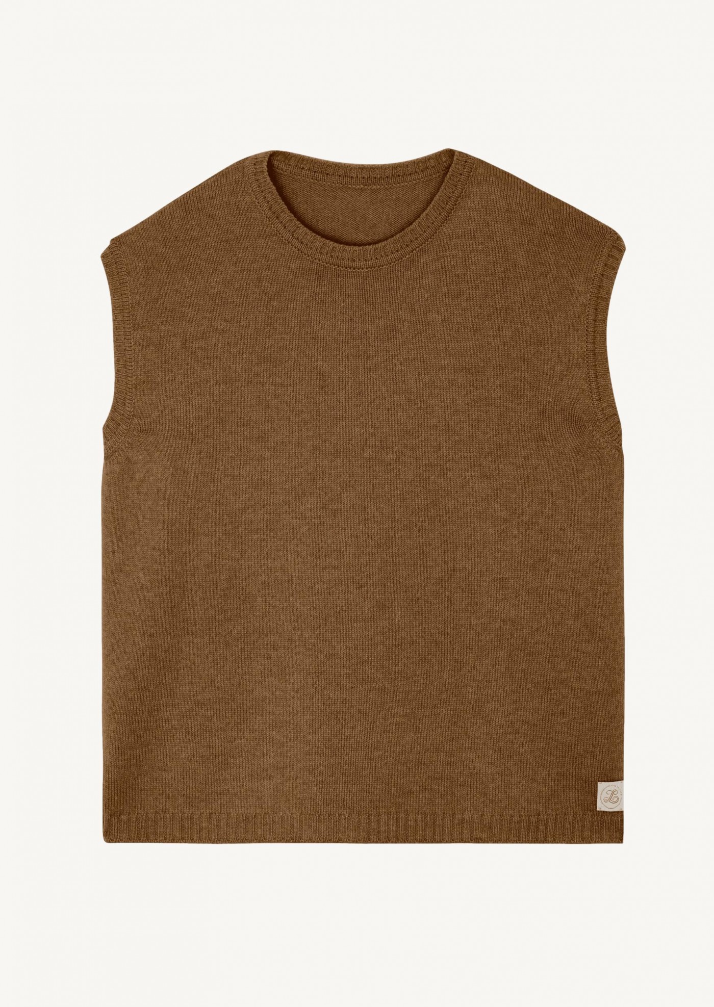 Berit Sleeveless Sweater Mocha