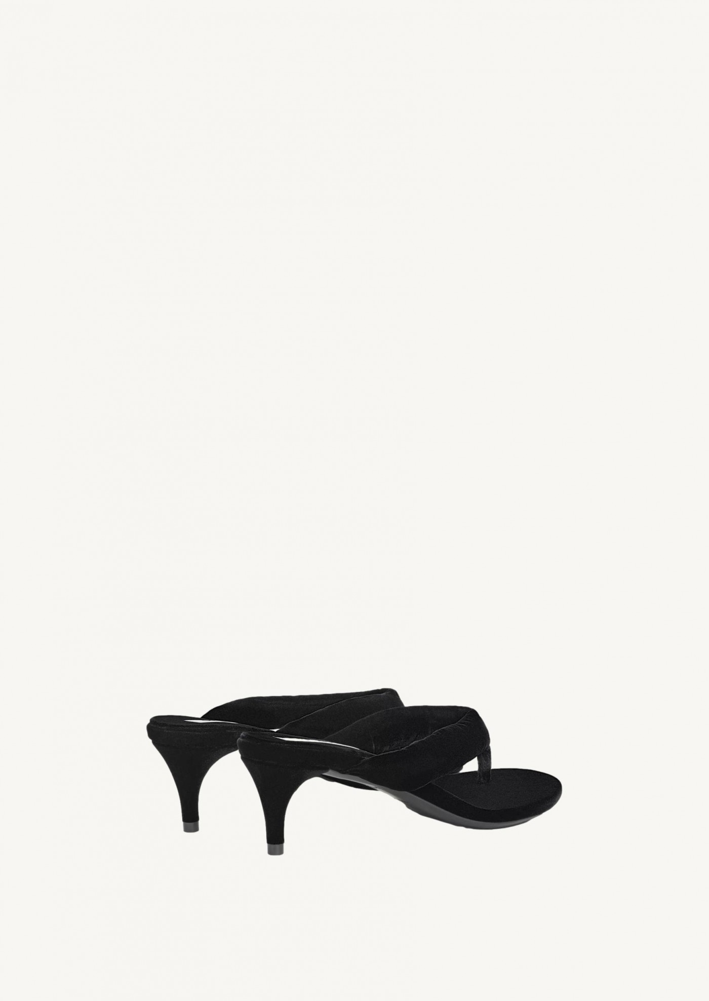 Mules Tong en velours Alaïa