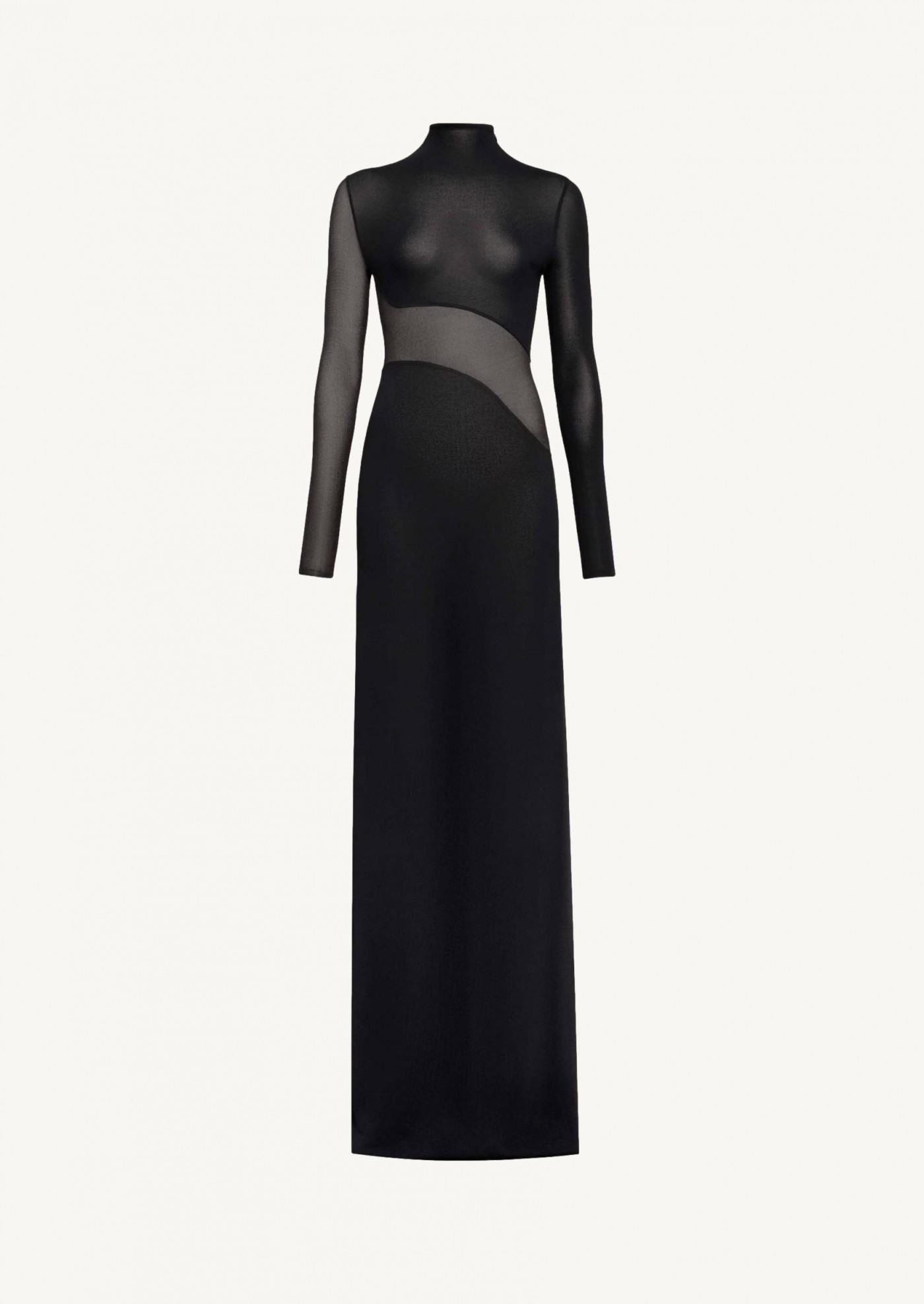 Robe à découpe en maille de soie