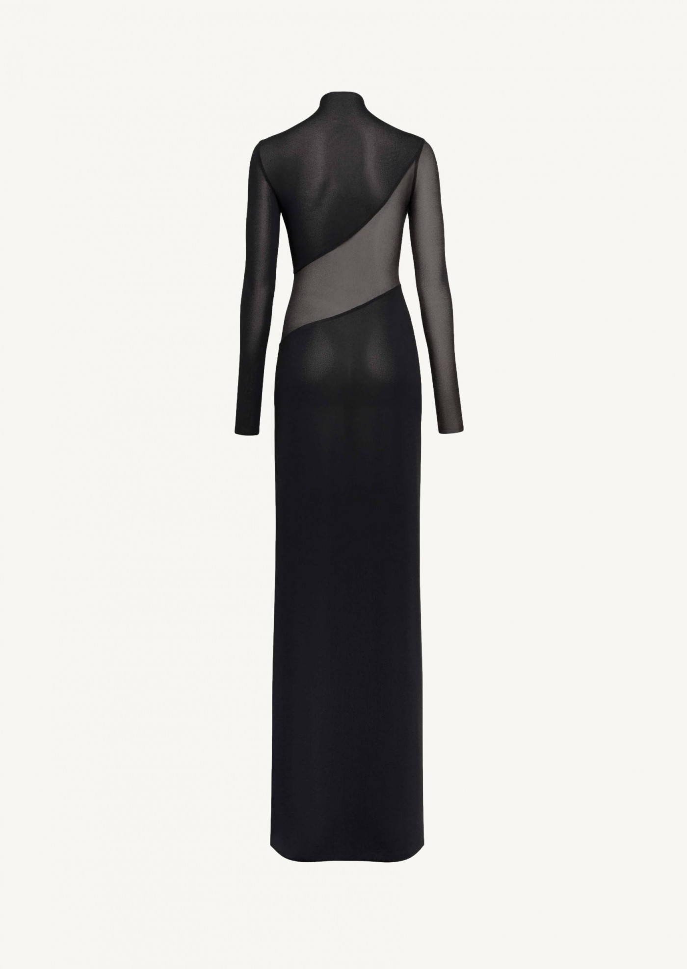 Robe à découpe en maille de soie
