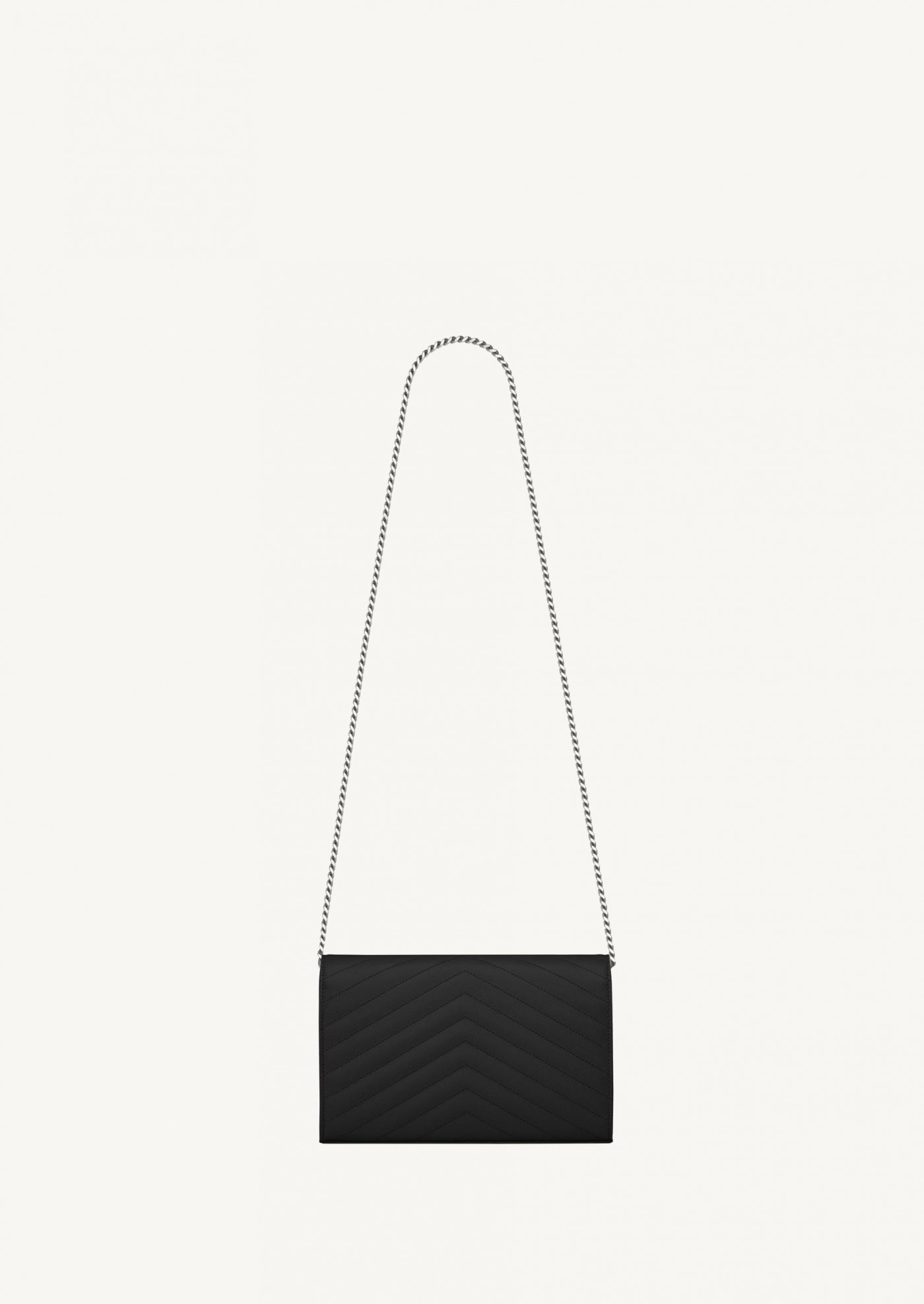 Cassandre classic chain wallet noir et argent