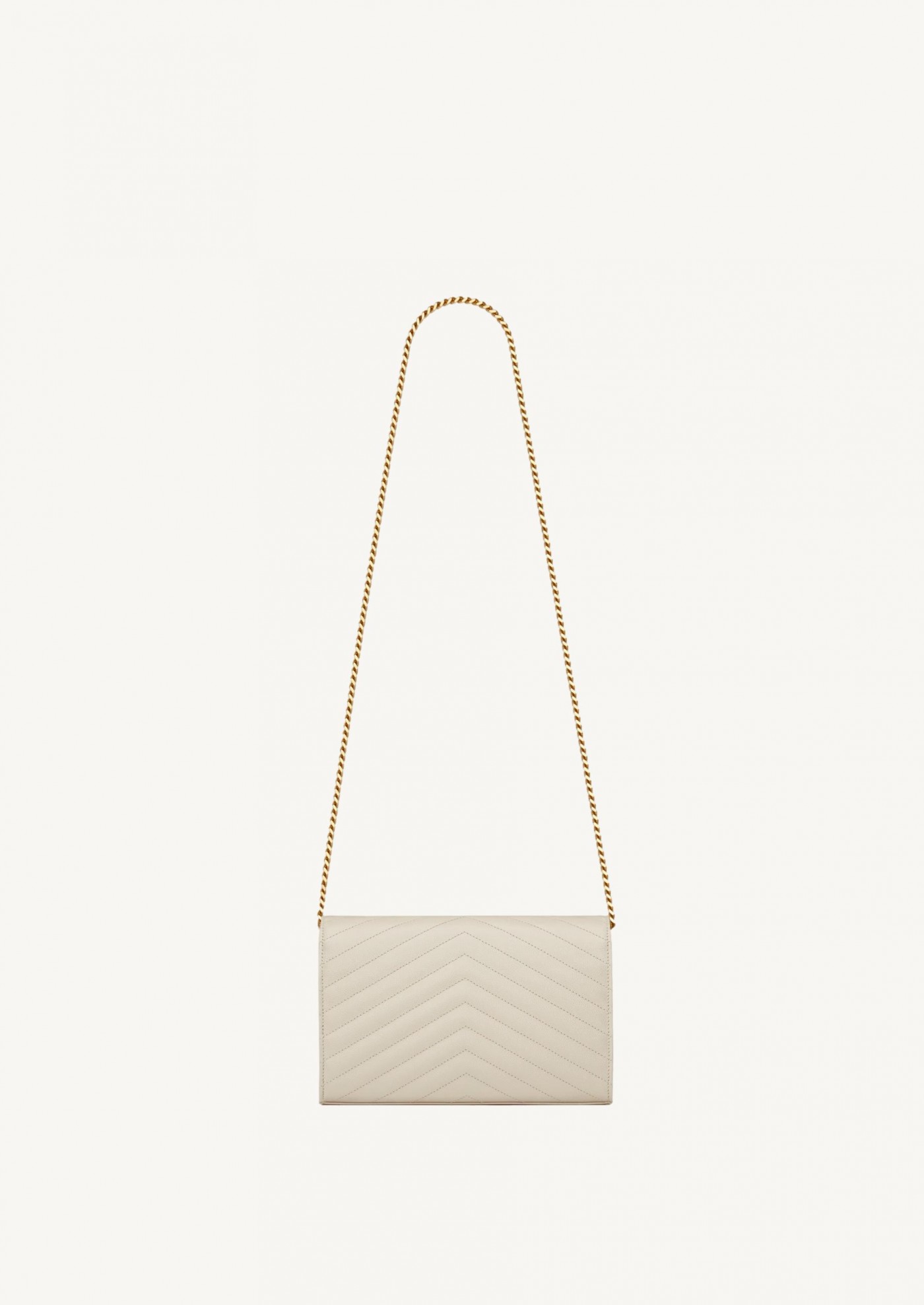 Cassandre classic chain wallet blanc