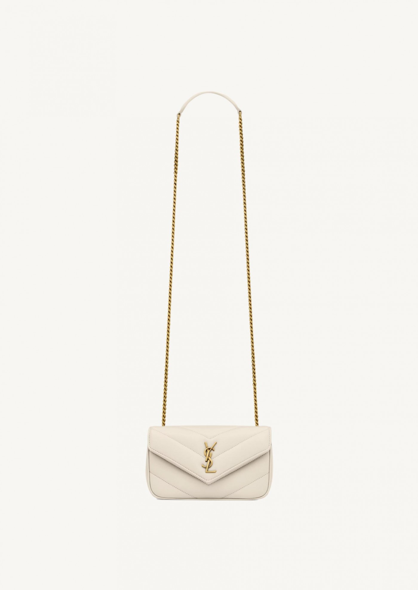 Mini Loulou white and gold