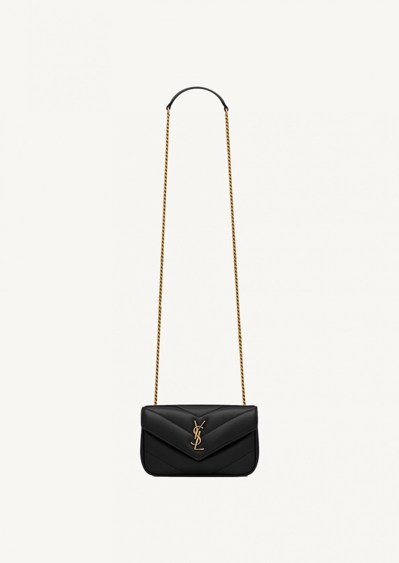 Mini Loulou black and gold