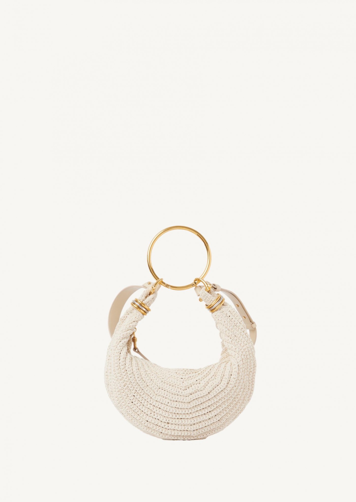 Small hobo bag Bracelet bag in crochet