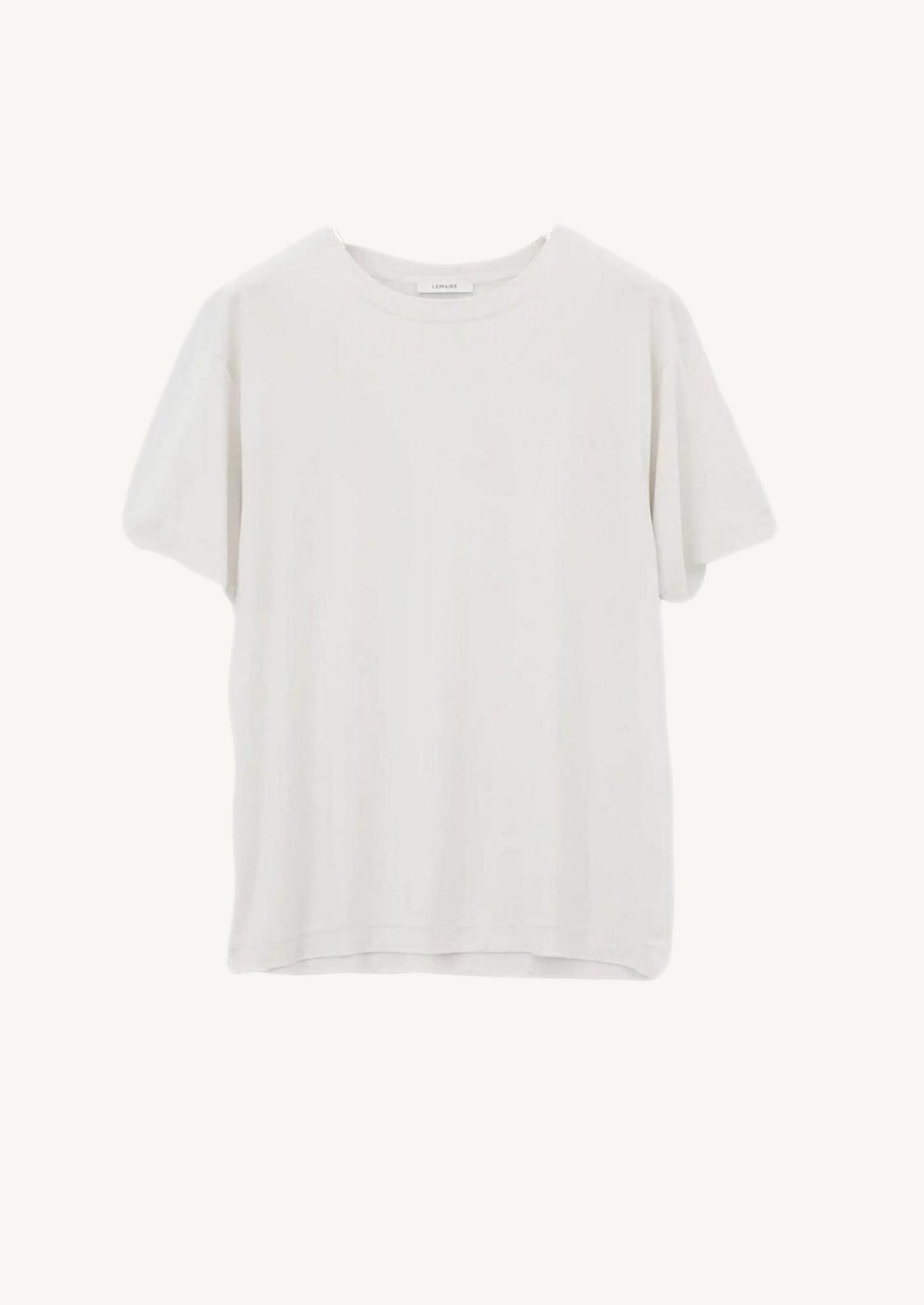 Cream short-sleeved T-shirt