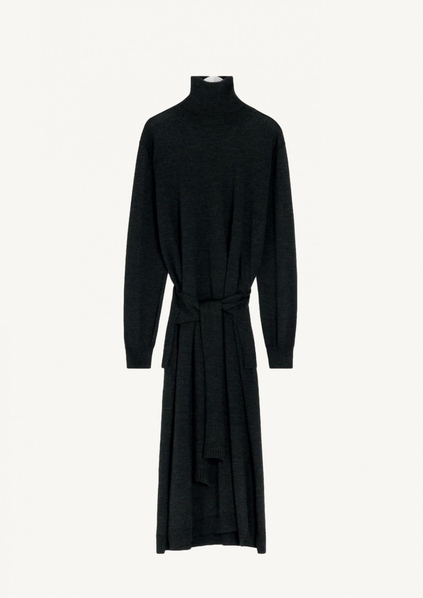 Robe en trompe l'oeil anthracite