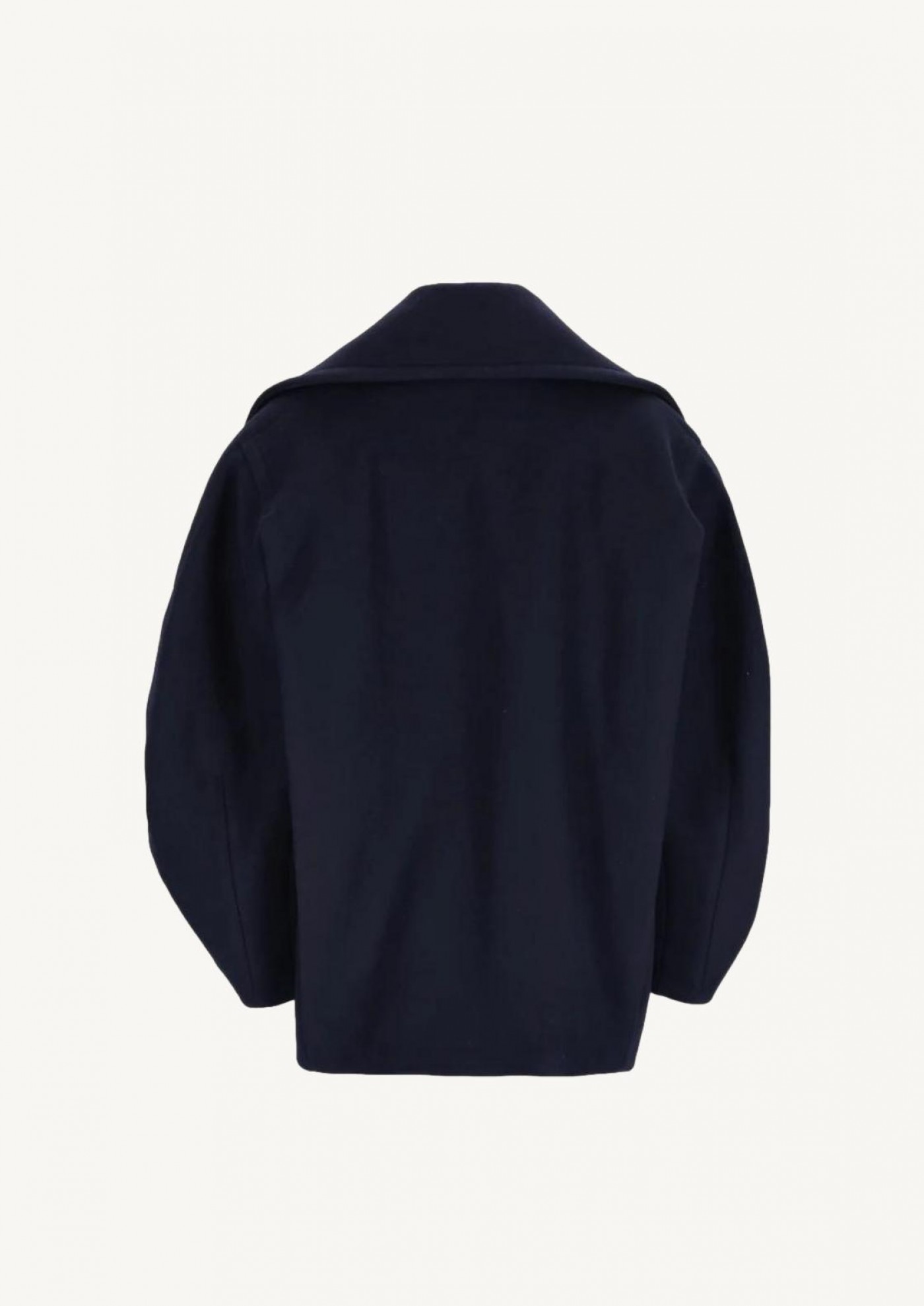The navy blue Ovalo pea coat