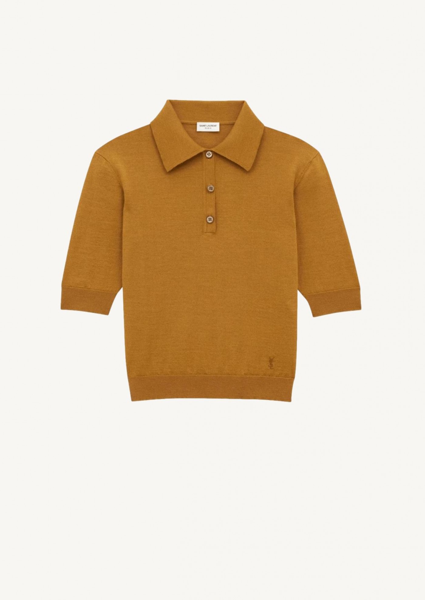 Cassandre polo shirt in brown cashmere