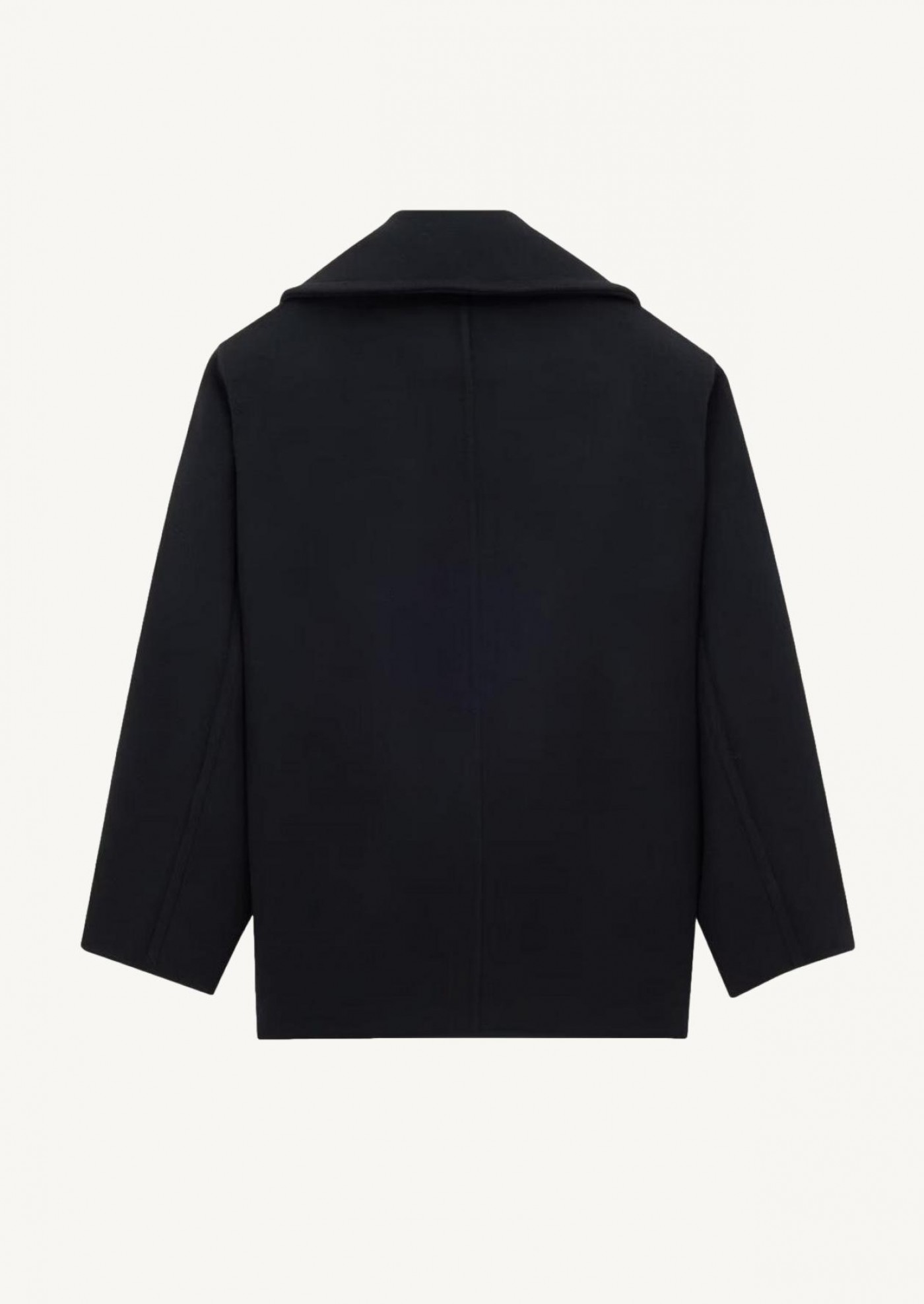 Caban en laine noir