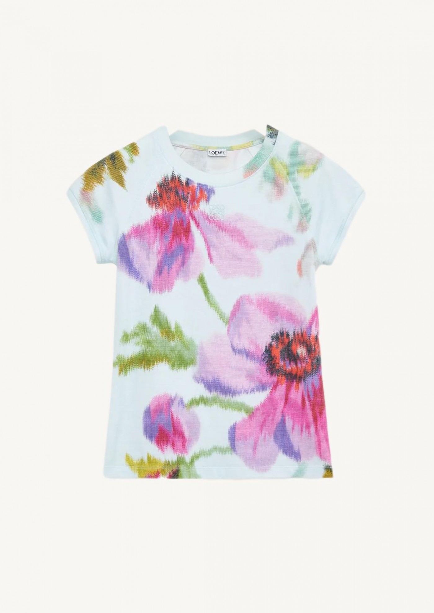Fitted floral print T-shirt