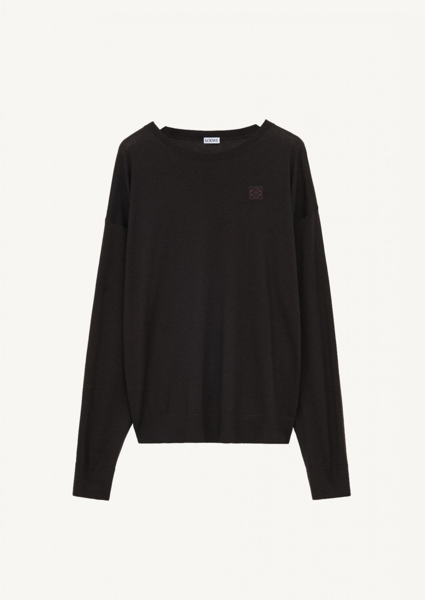 Brown anagram wool sweater