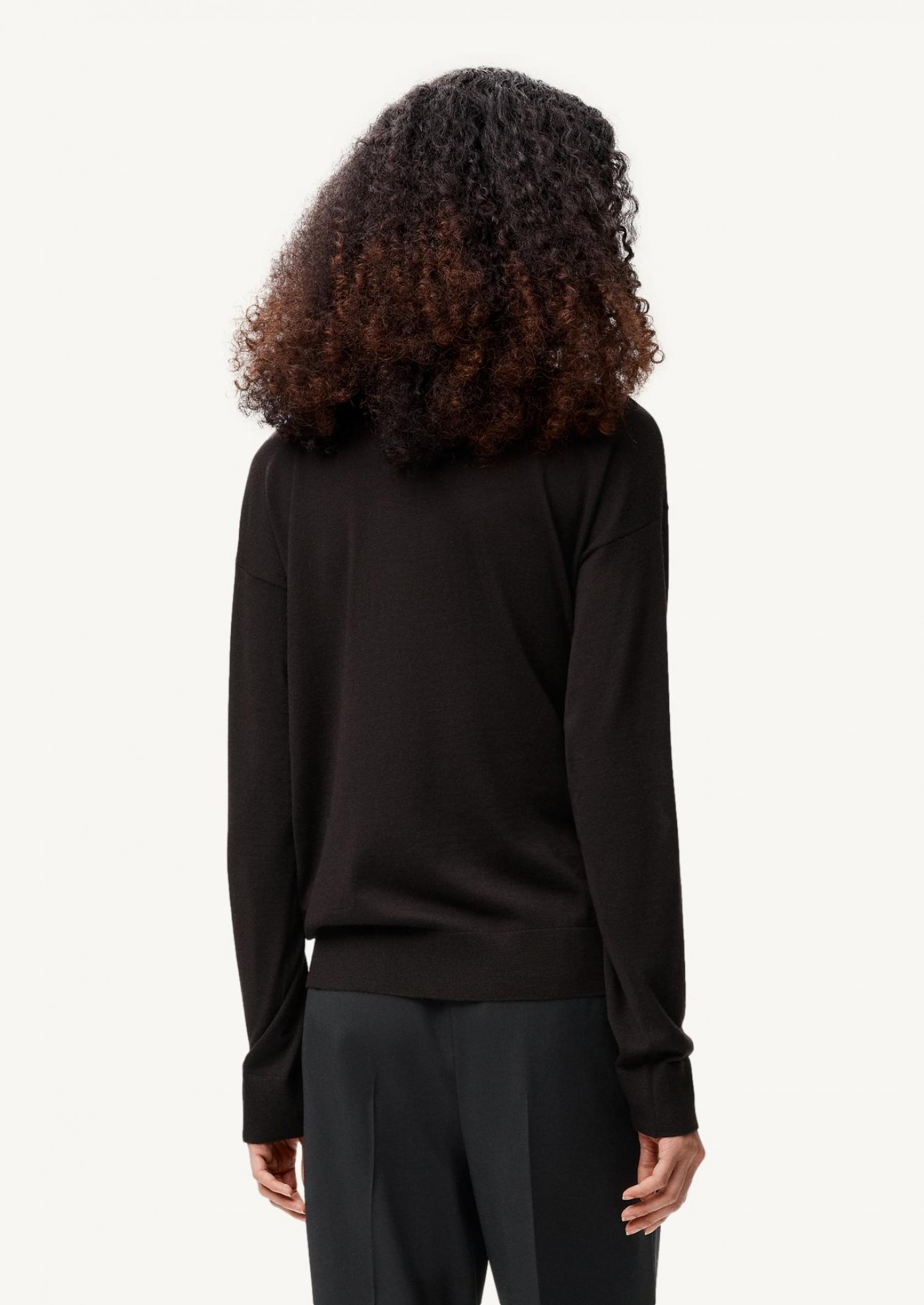 Pull en laine anagram marron Loewe Pull en laine anagram marron Loewe