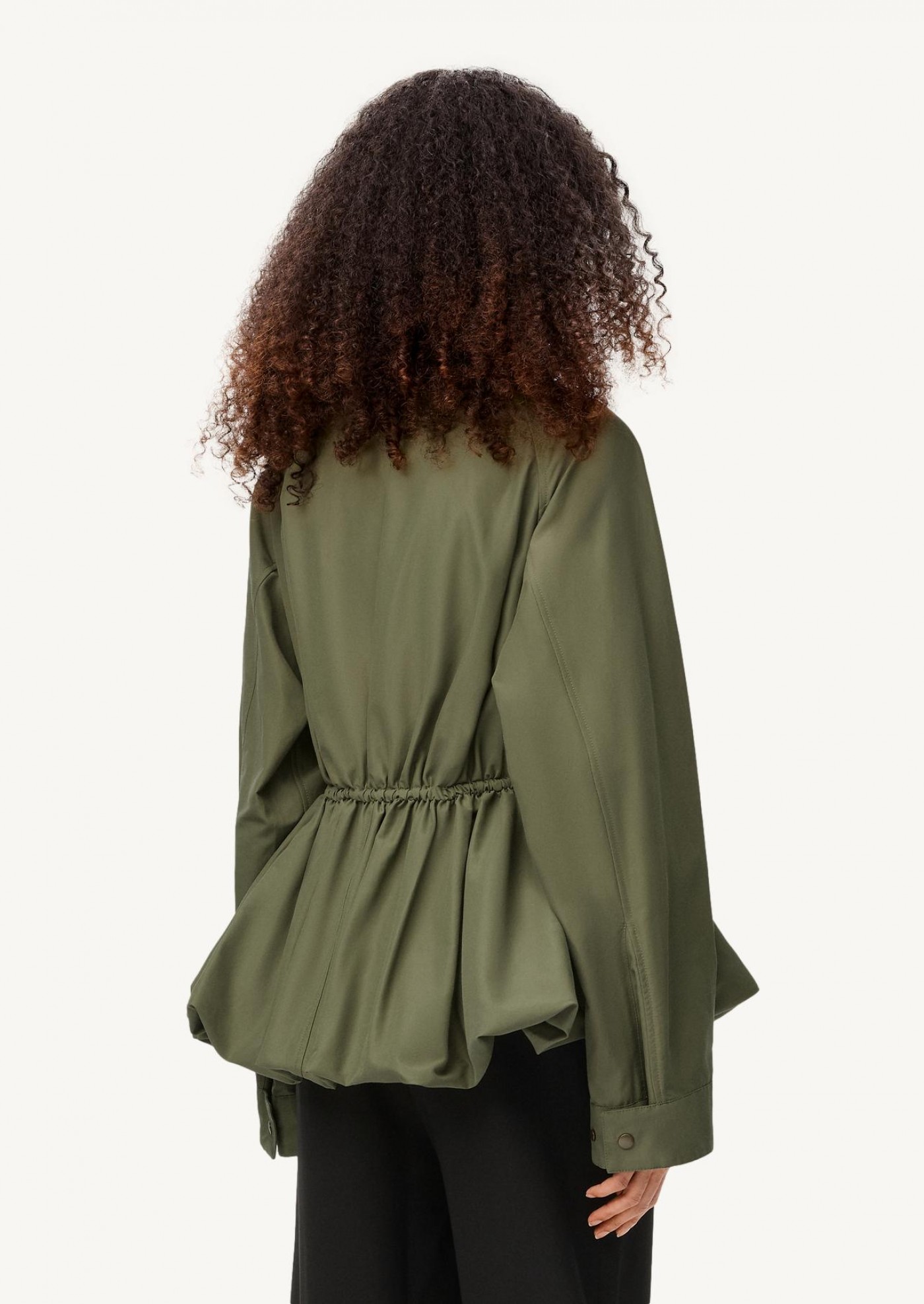 Khaki blended cotton jacket Loewe