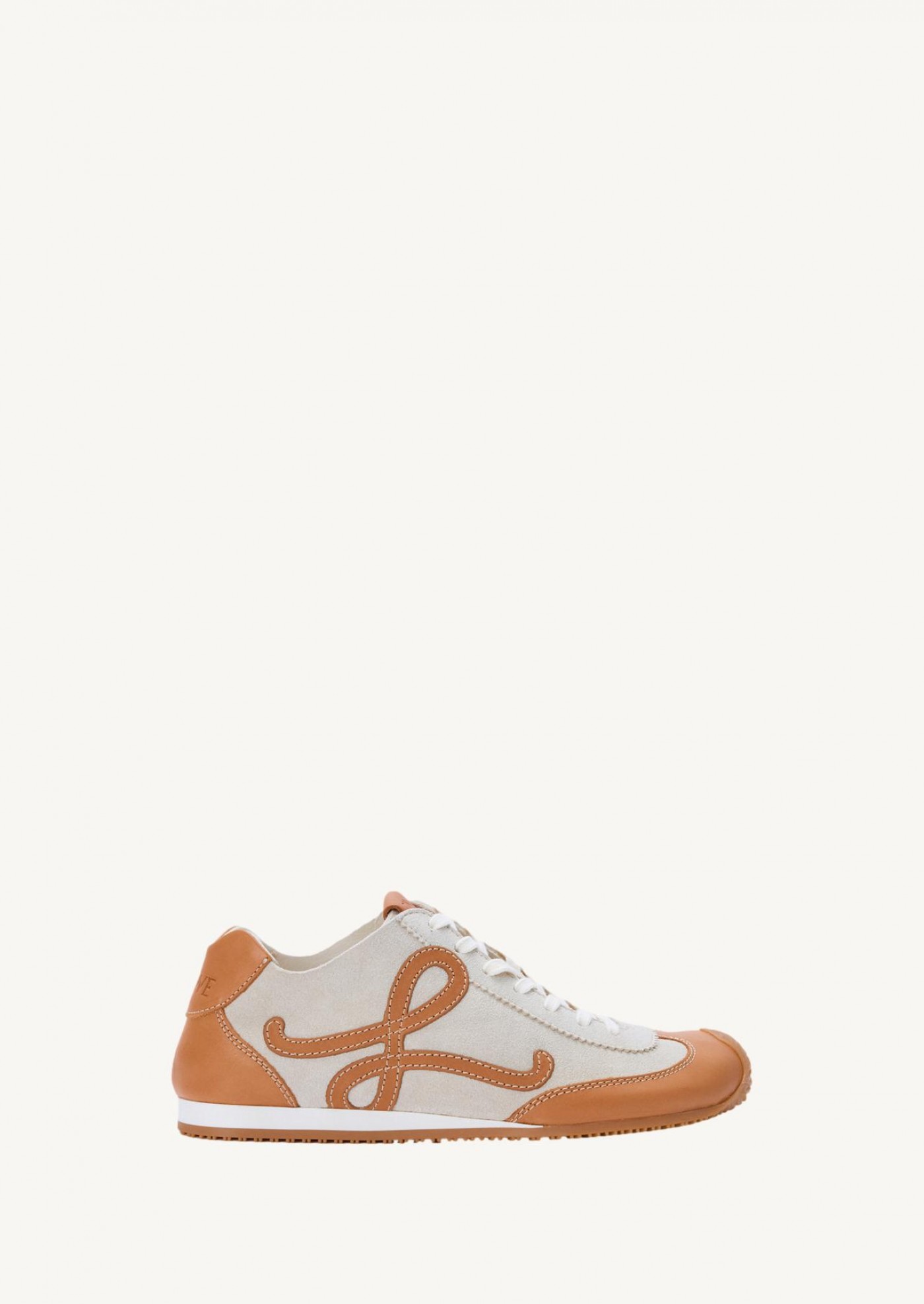 Sneakers Ballet Runner 2.0 blanche et tan
