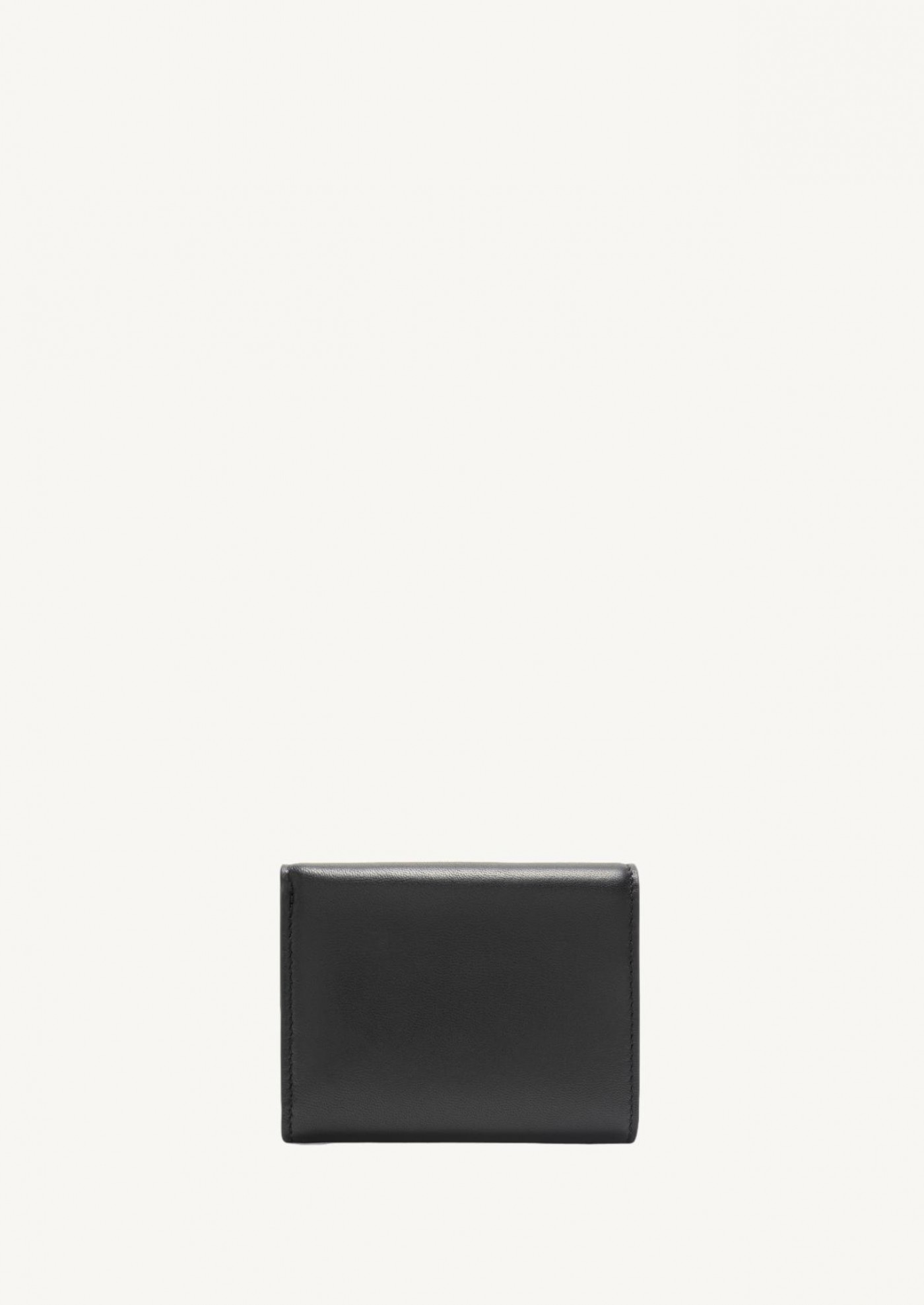 Three-fold wallet Puffer Anagram shiny black