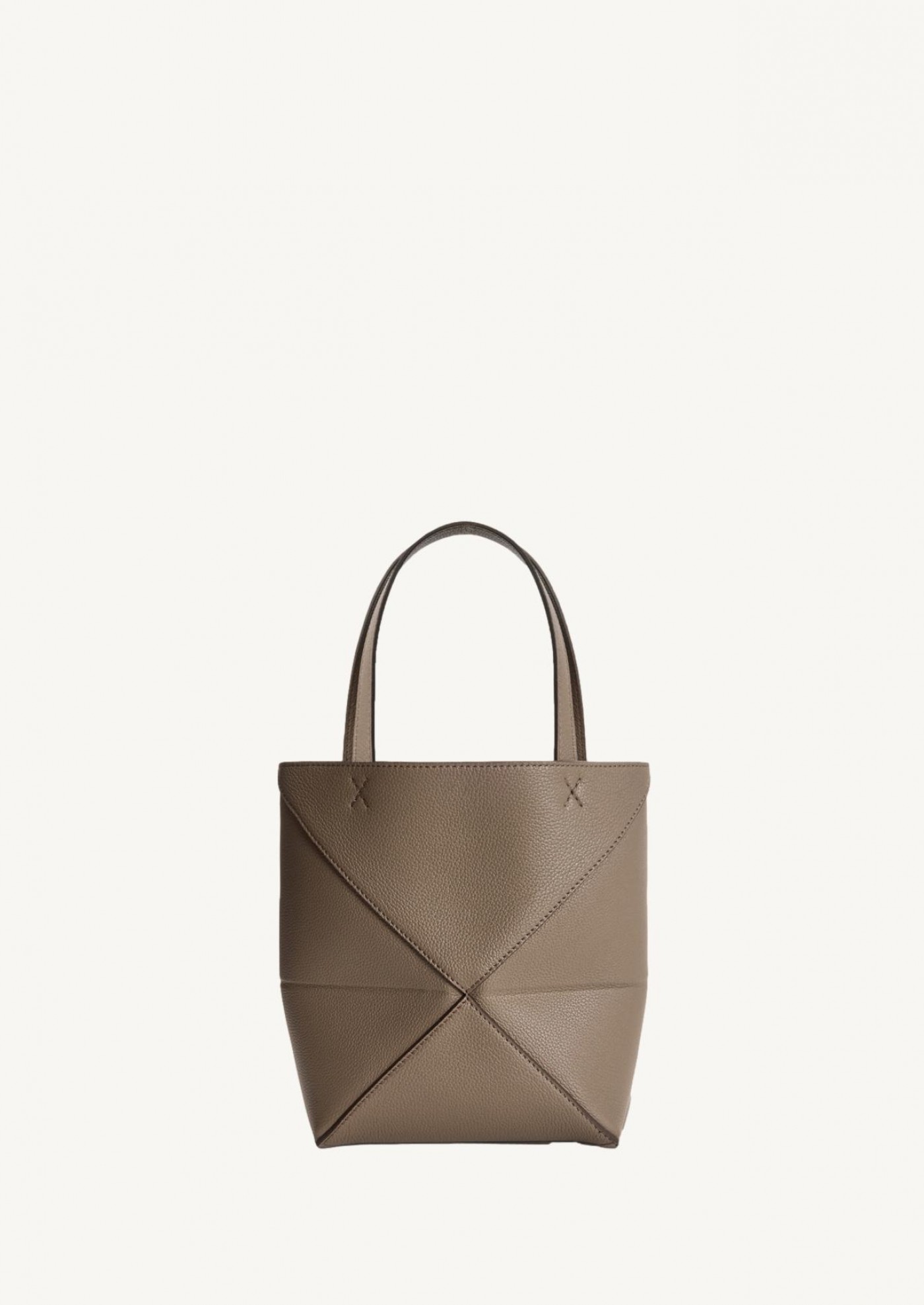 Mini Puzzle Fold tote taupe