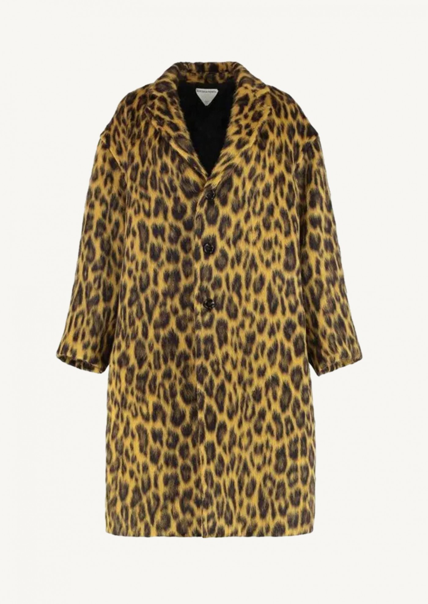 Manteau en laine leopard
