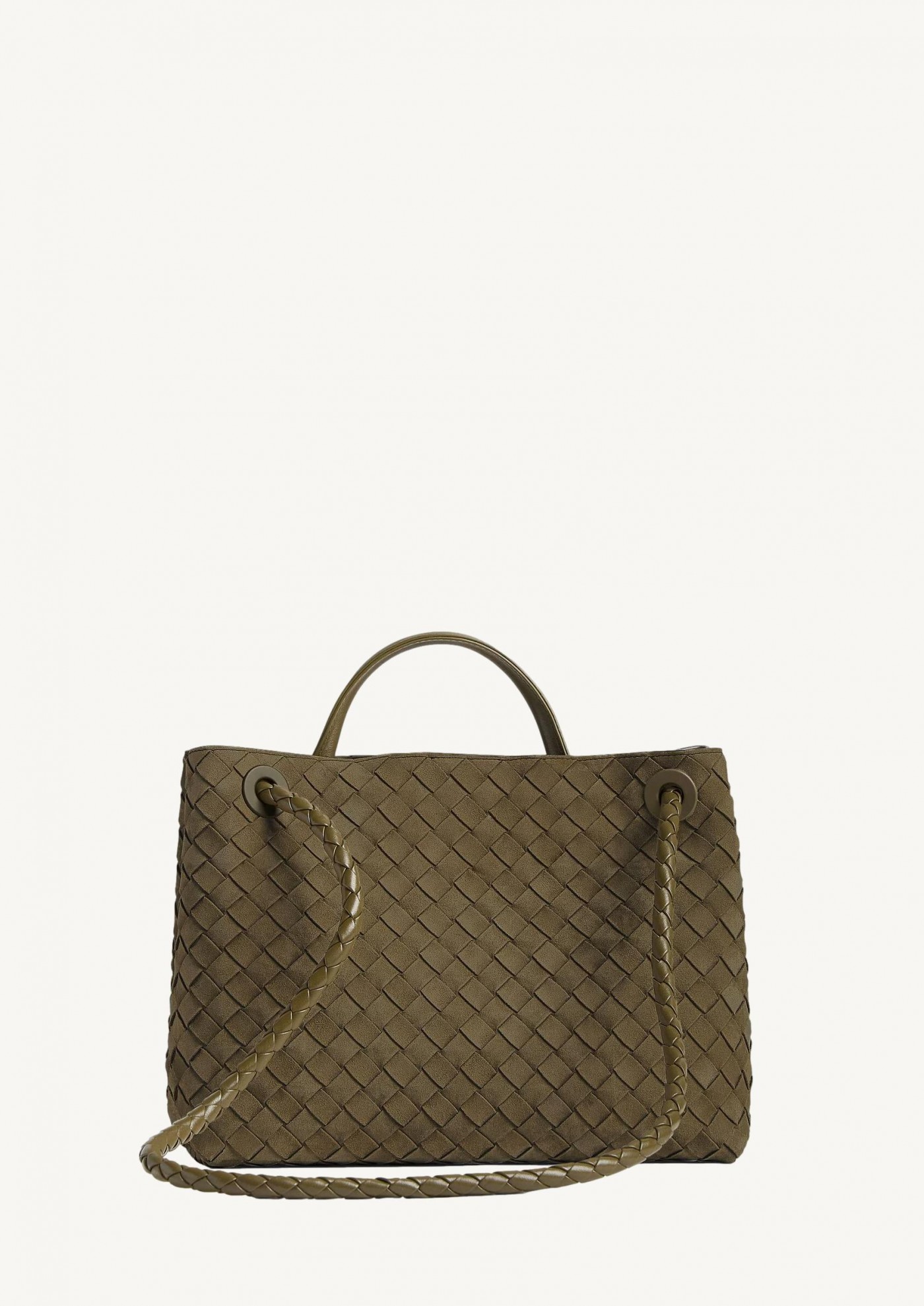 Medium Andiamo khaki suede