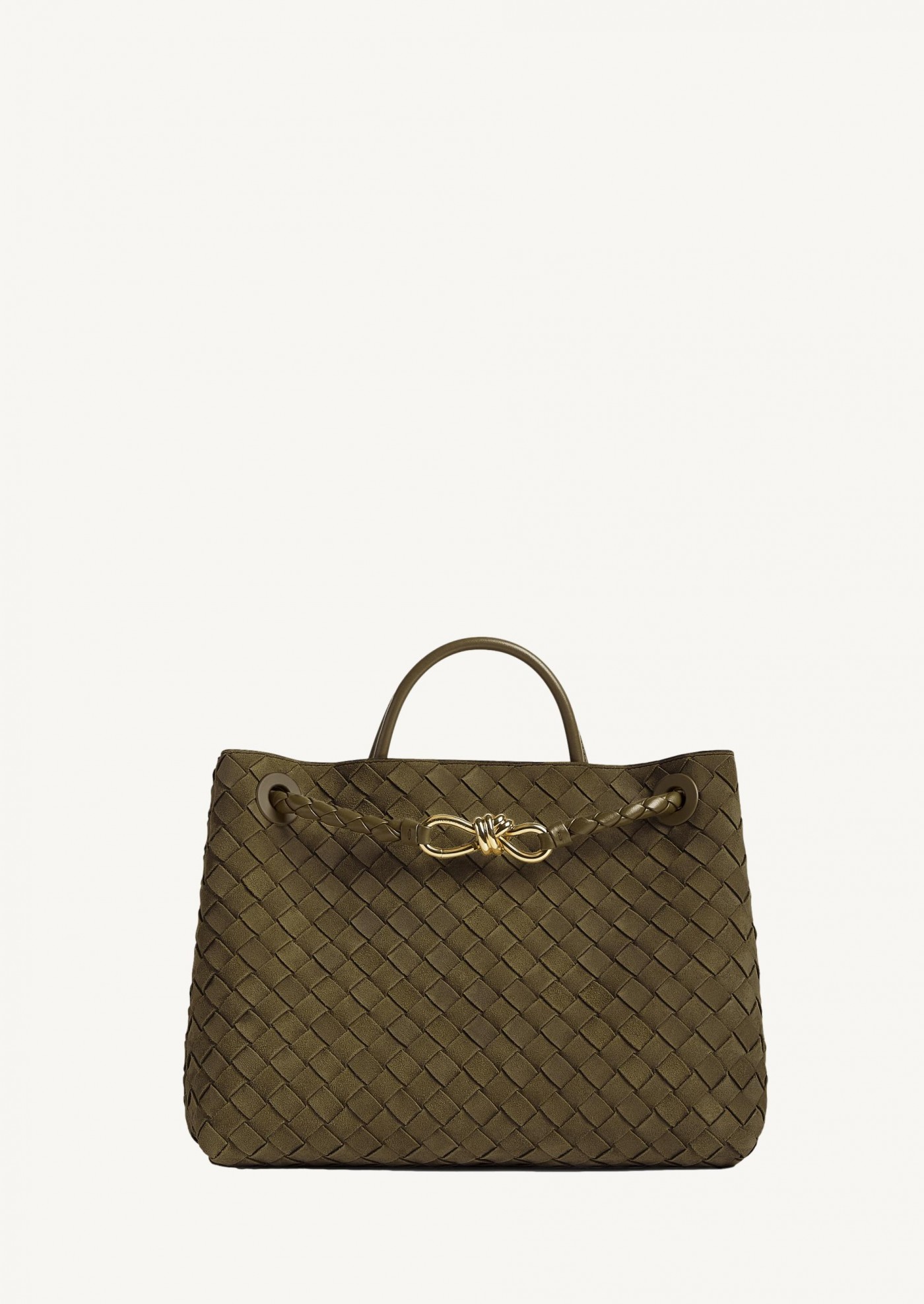 Medium Andiamo khaki suede