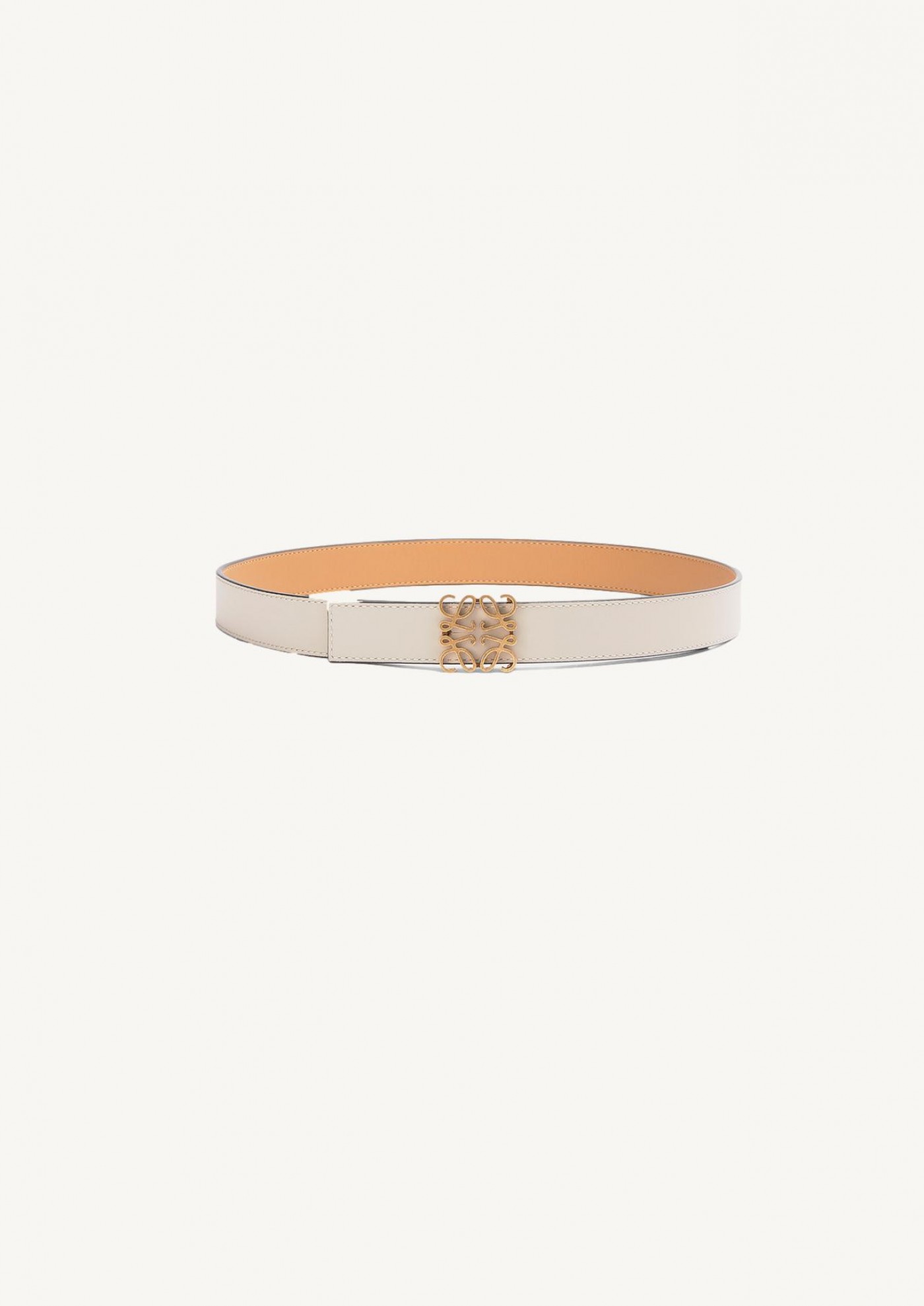 Anagram reversible belt in desert and oatmeal