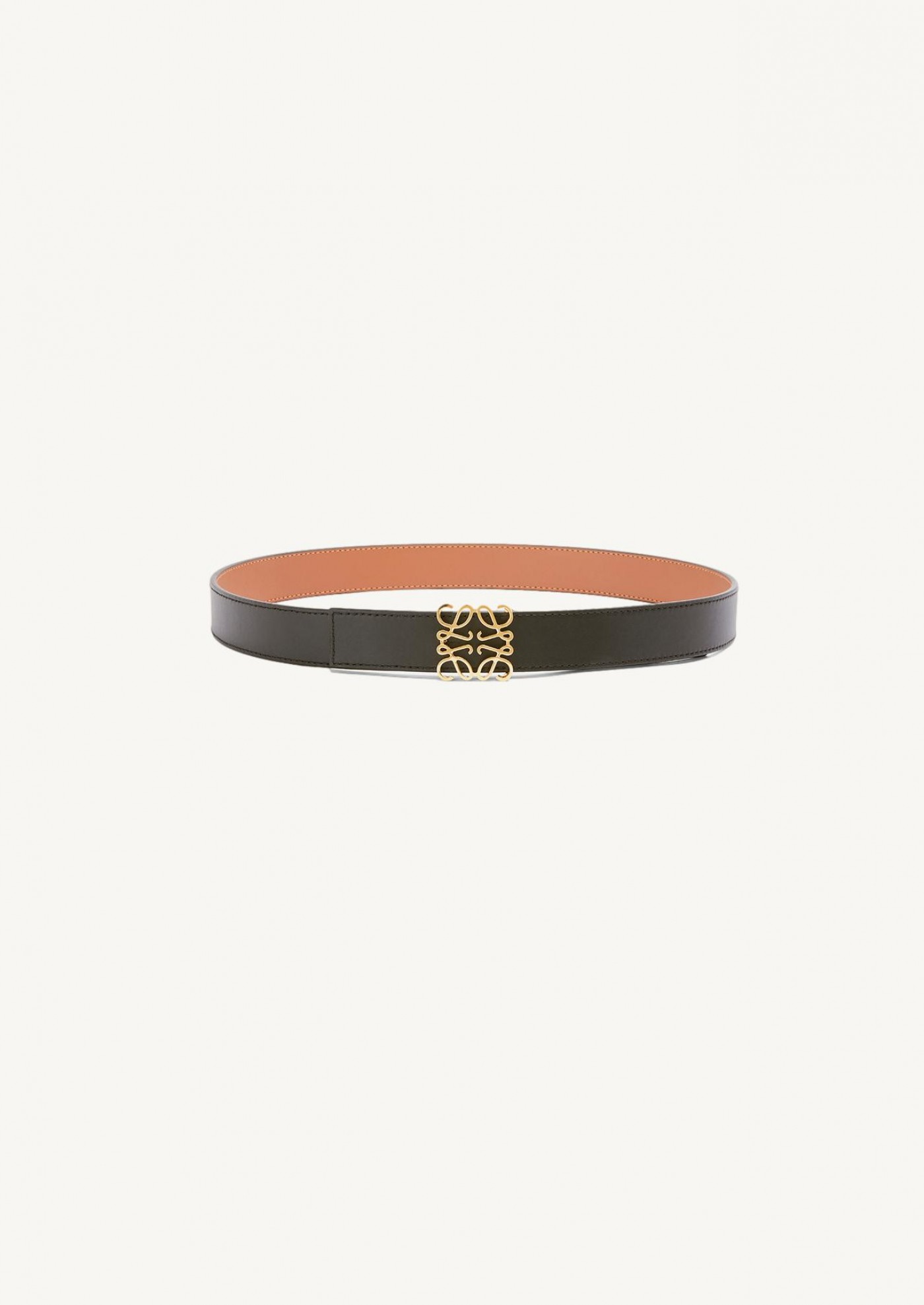 Ceinture réversible Anagram tan et noir