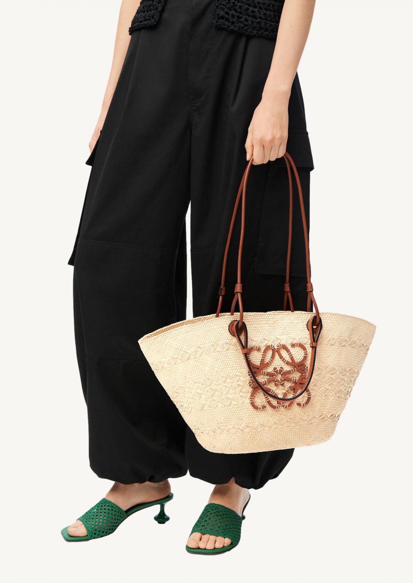 Panier Anagram natural tan Loewe