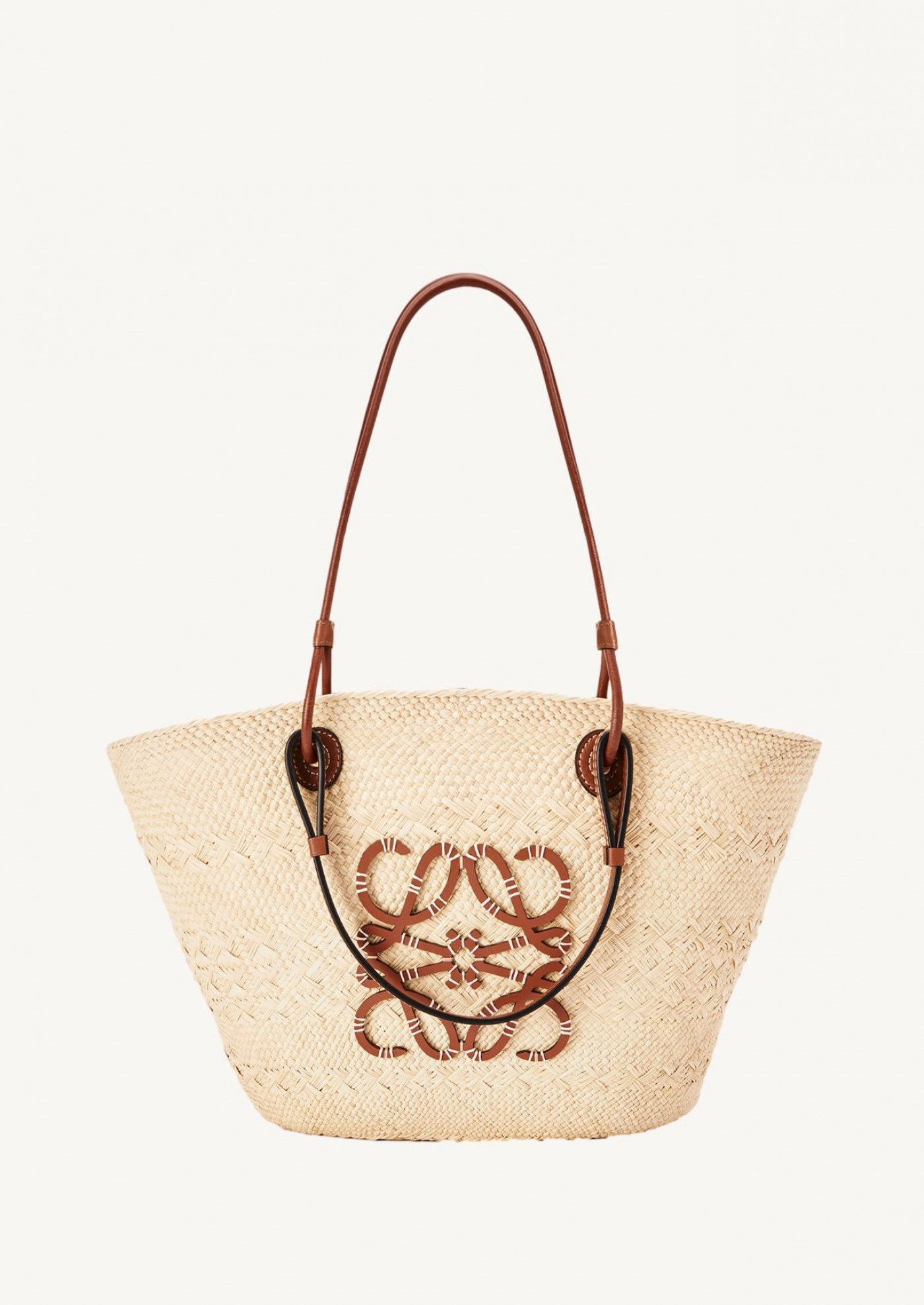 Panier Anagram natural tan