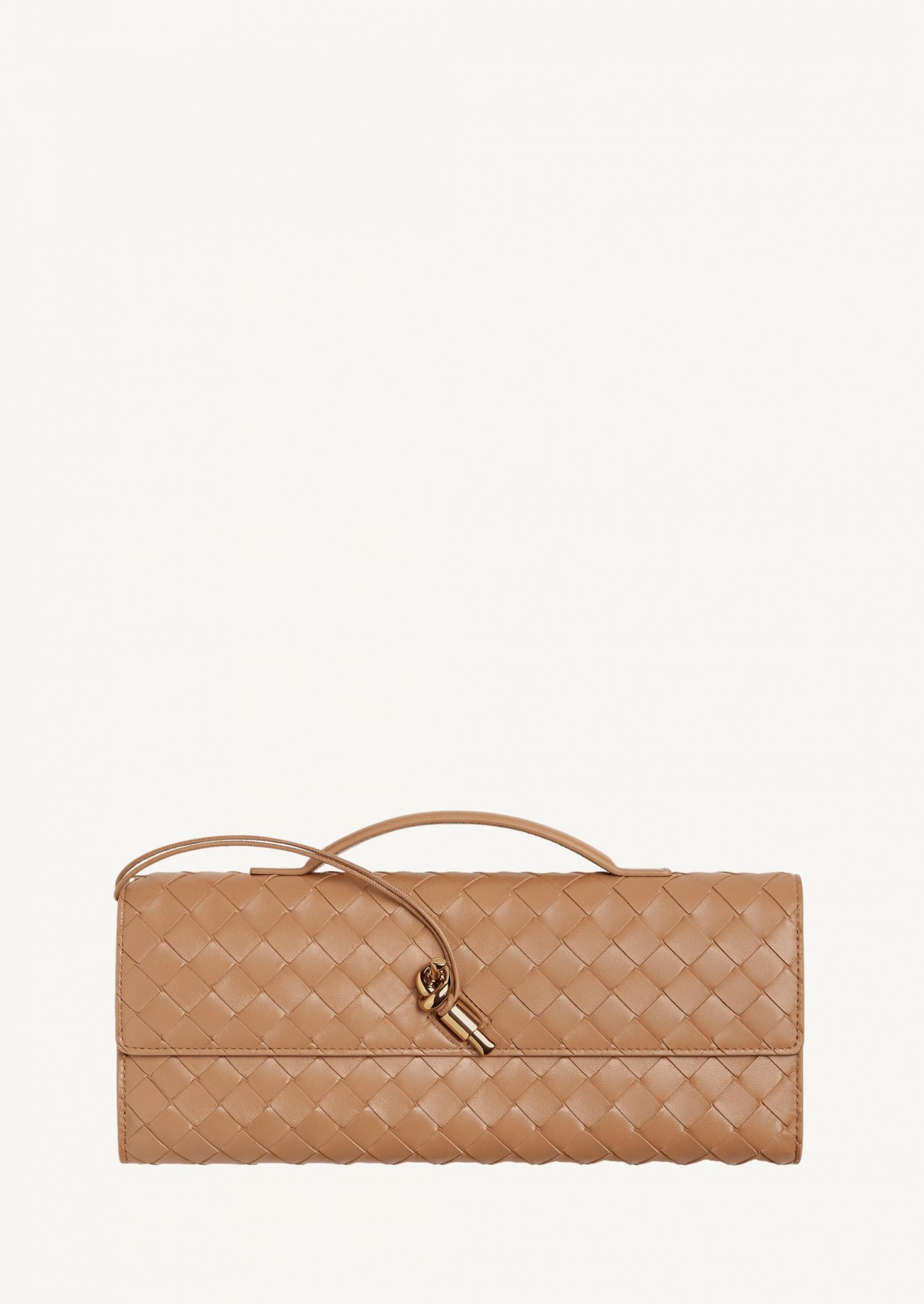 Andiamo clutch in pale brown