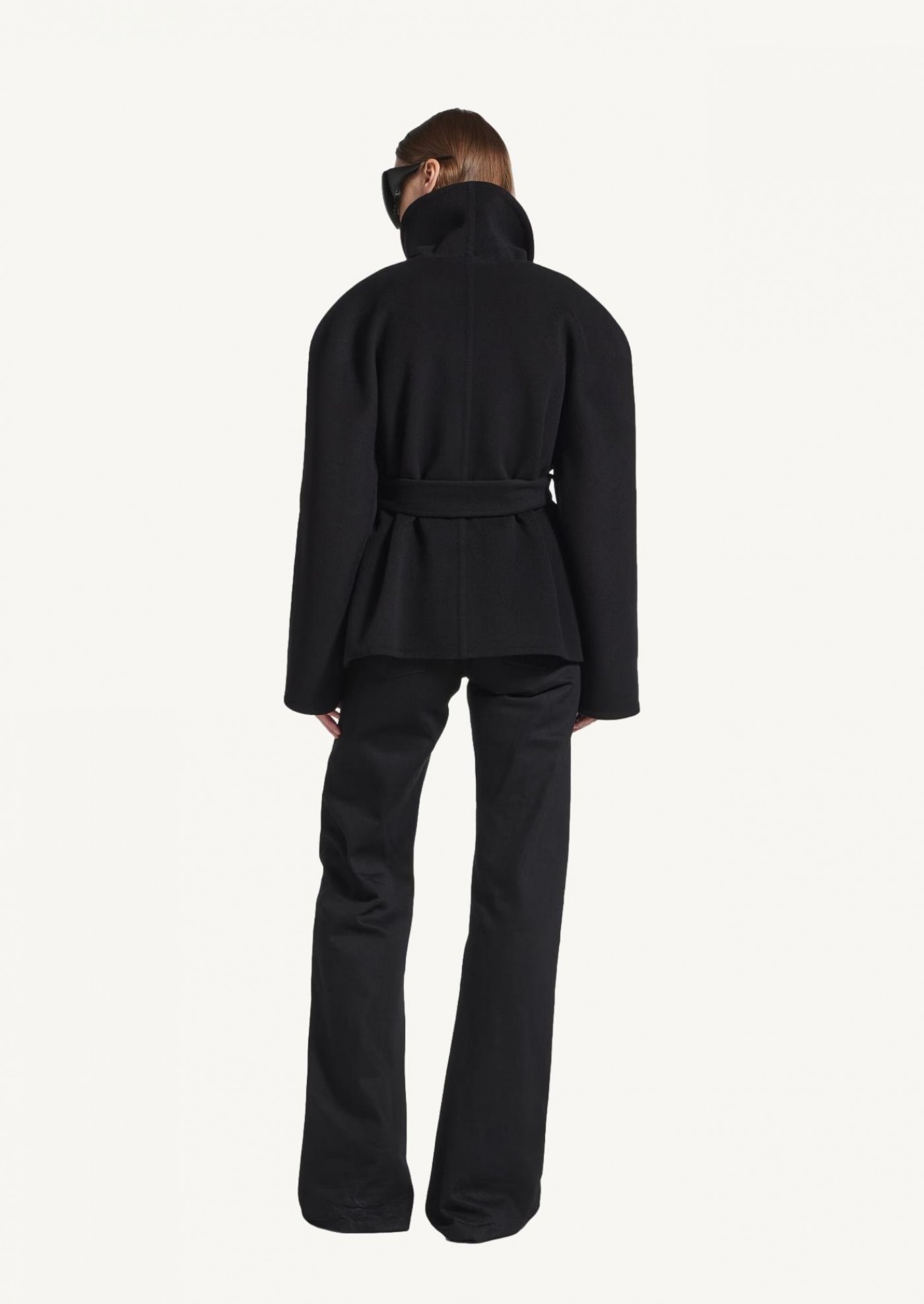 Manteau Wrap Court Balenciaga