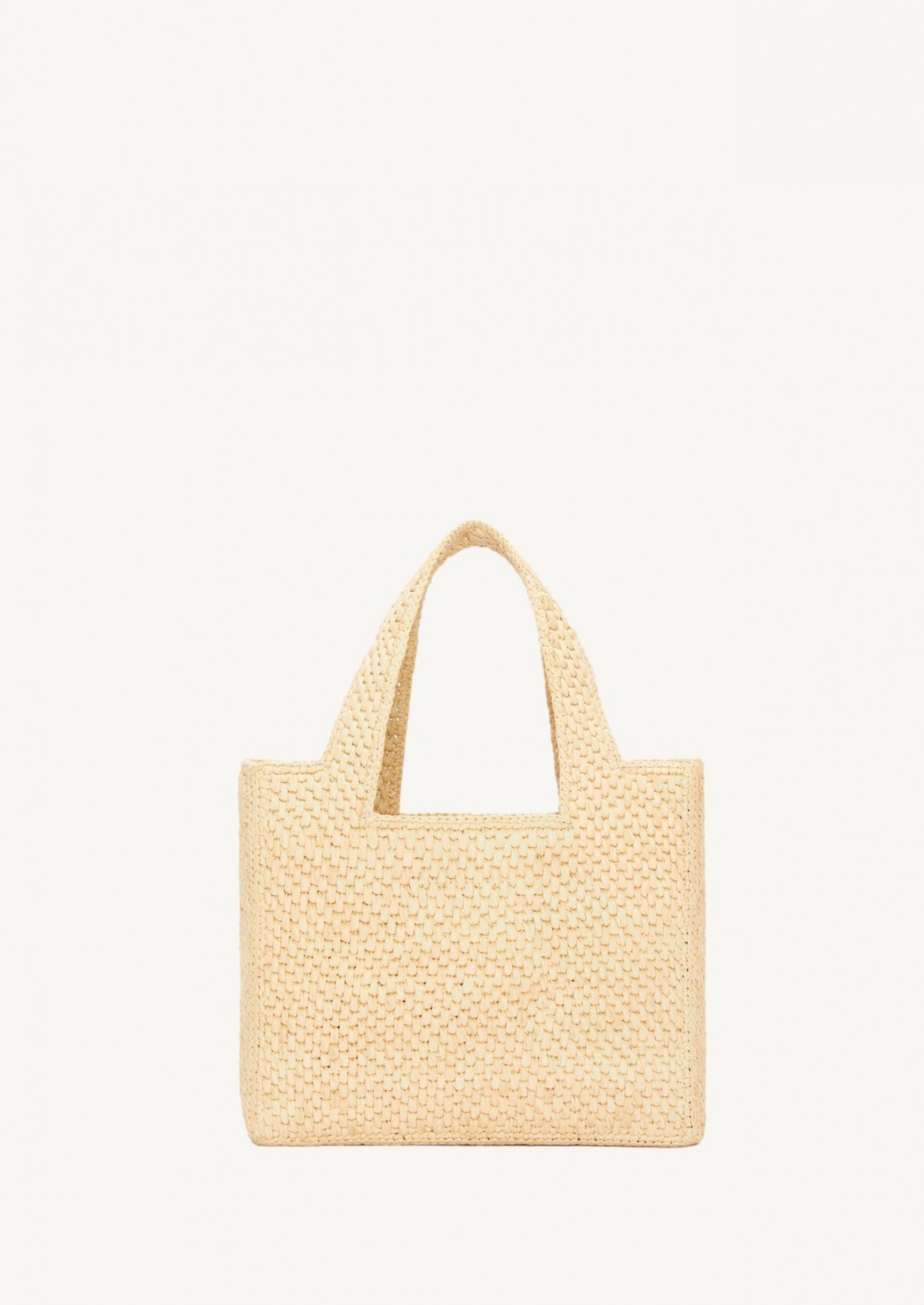 Petit LOEWE Font Tote en raphia beige