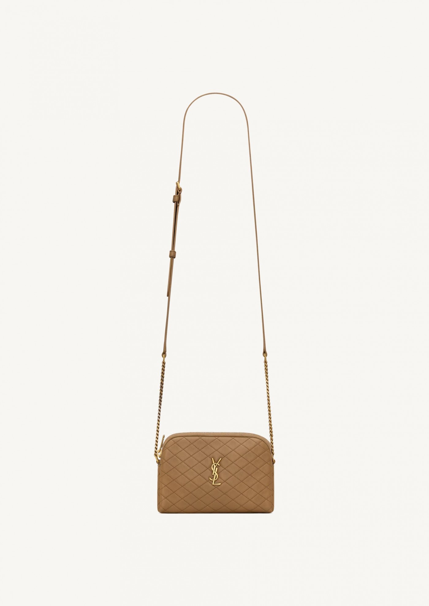 Gaby camera in camel and gold