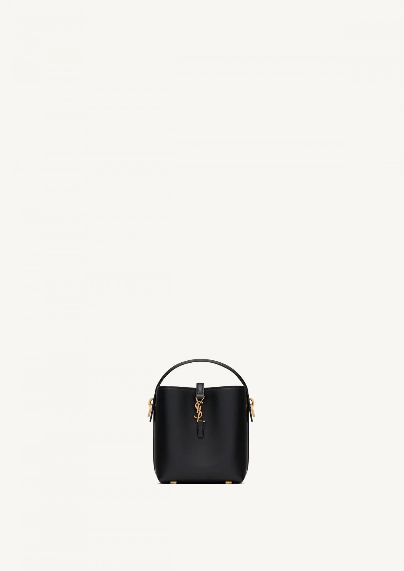The 37 mini in shiny black and gold leather Saint Laurent The 37 mini in shiny black and gold leather Saint Laurent