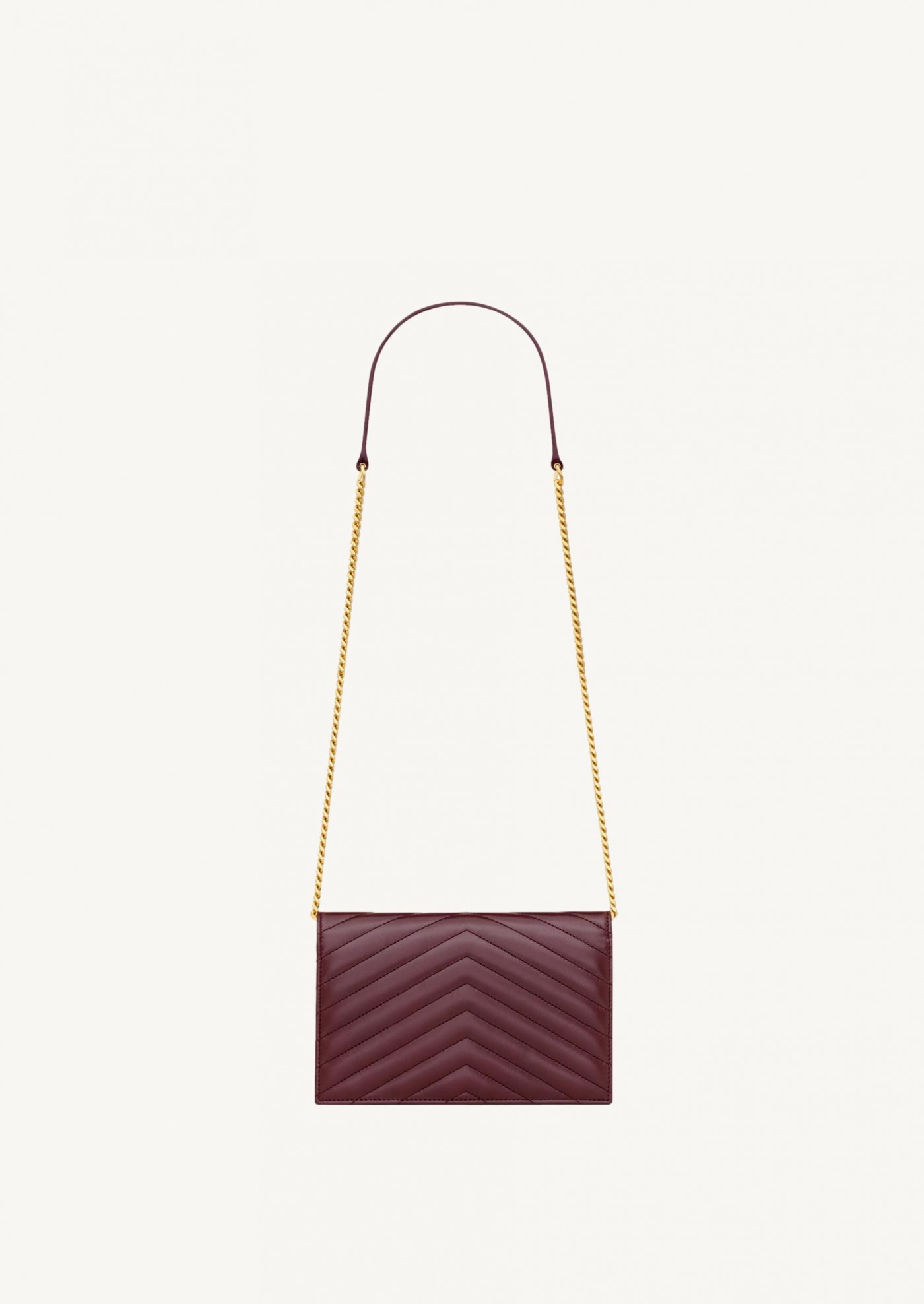 Cassandre envelope chain wallet bordeaux Saint Laurent Cassandre envelope chain wallet bordeaux Saint Laurent