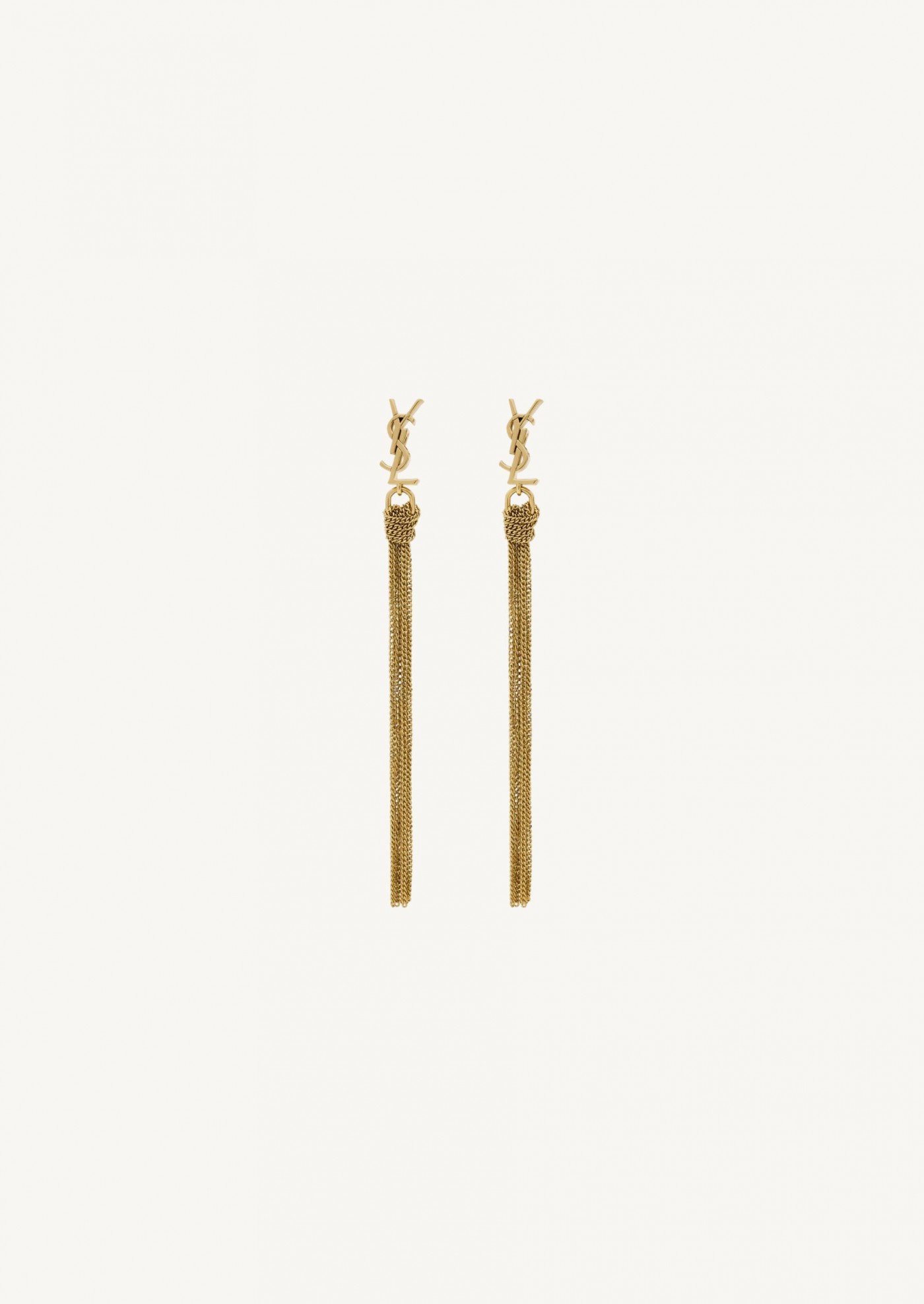 Cassandre metal tassel earrings