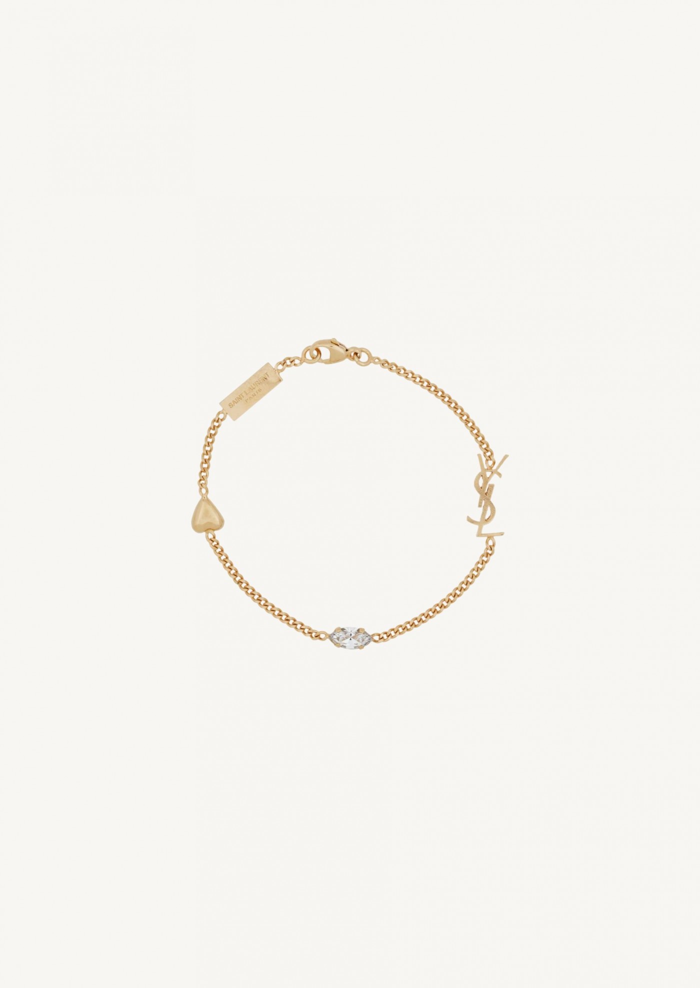 Cassandre metal heart charm bracelet