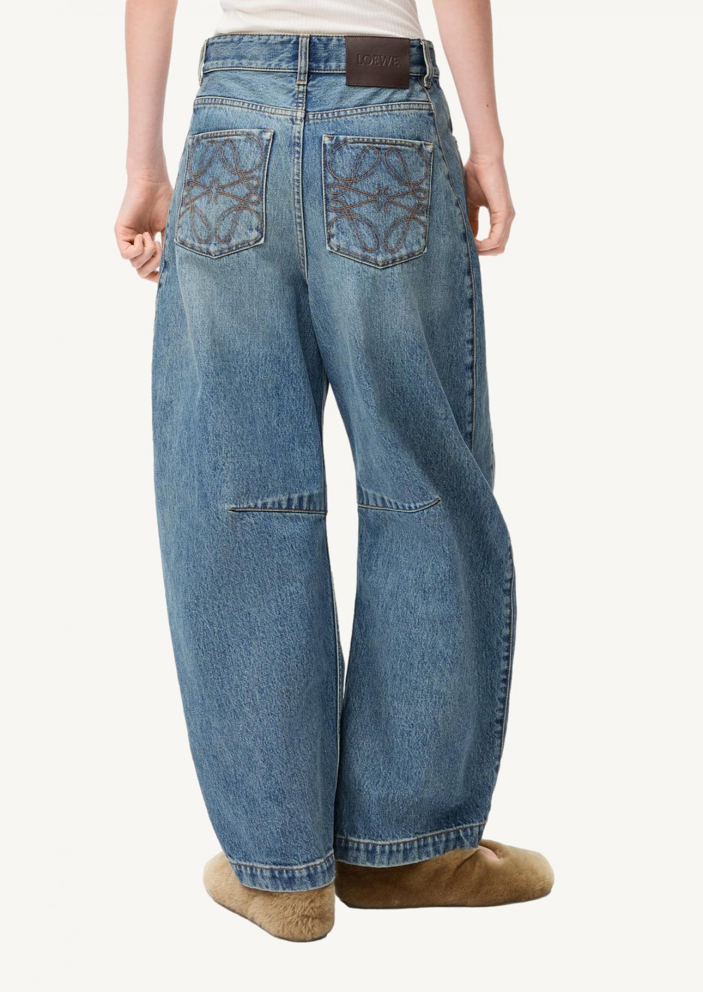 Jean barrel en denim Loewe