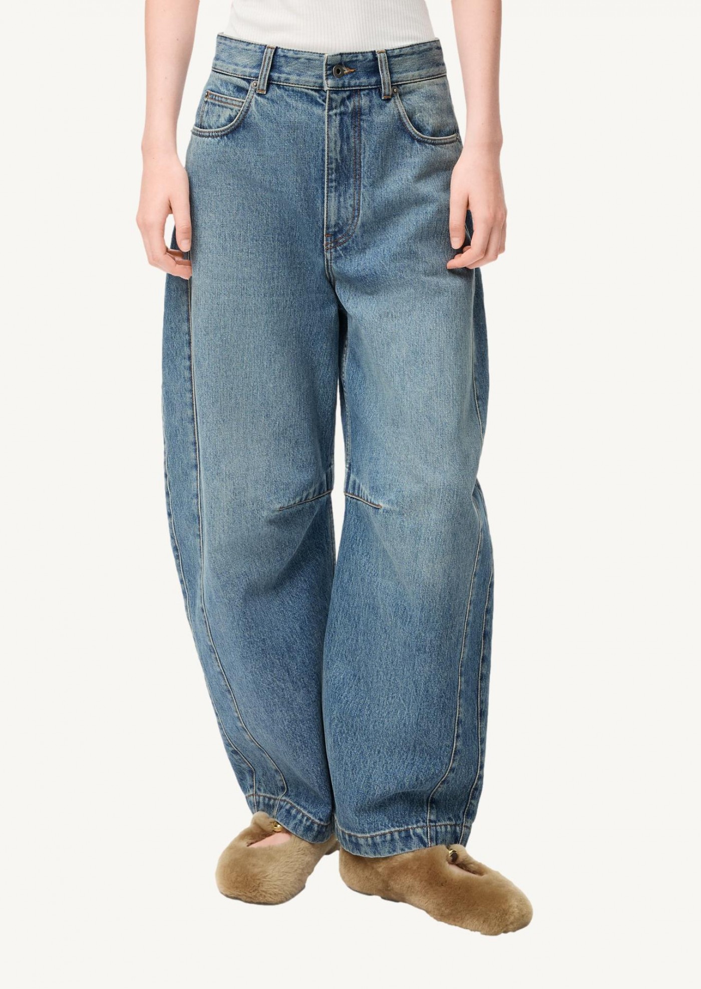 Jean barrel en denim