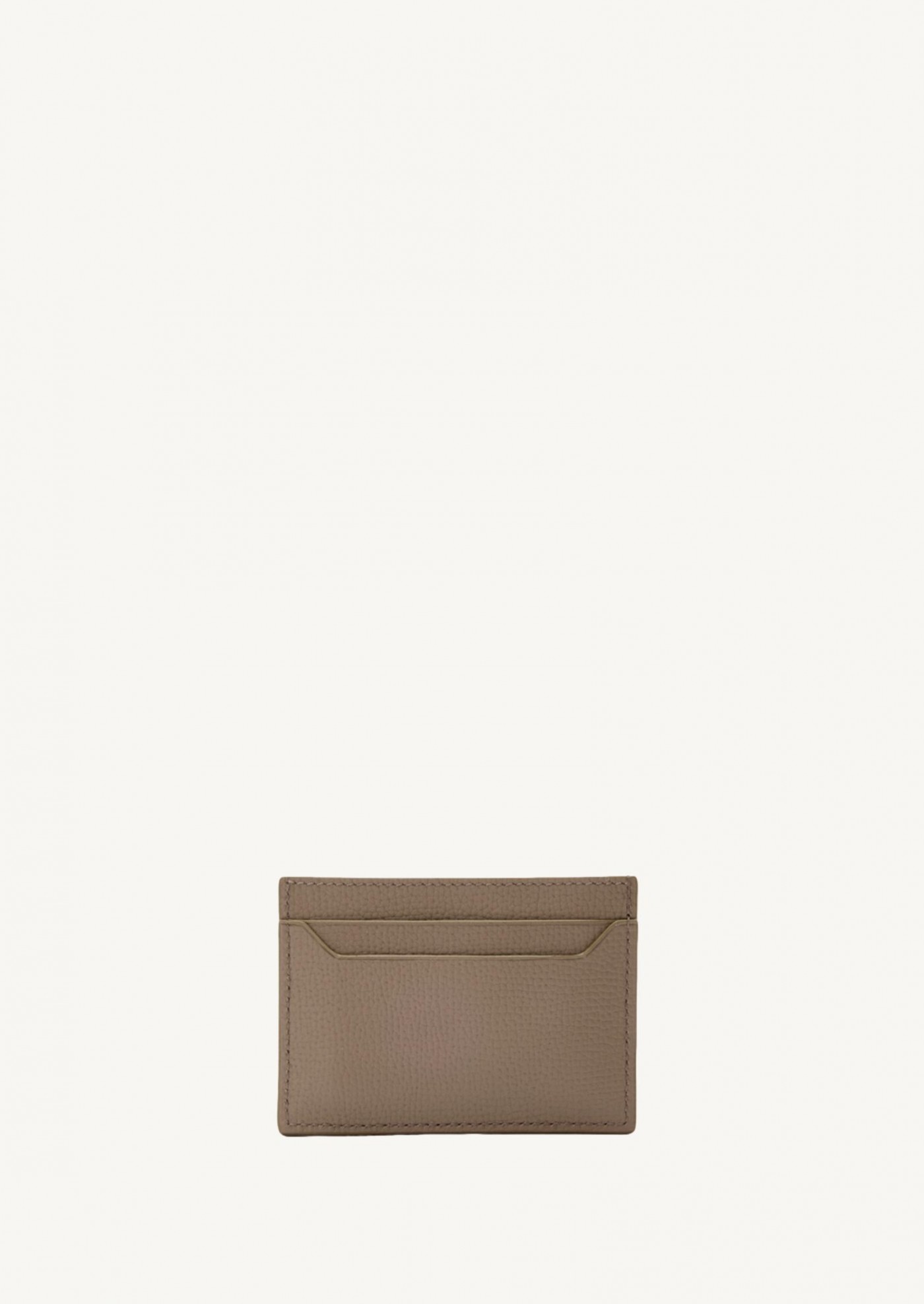 Porte-cartes Anagram grainé taupe Loewe