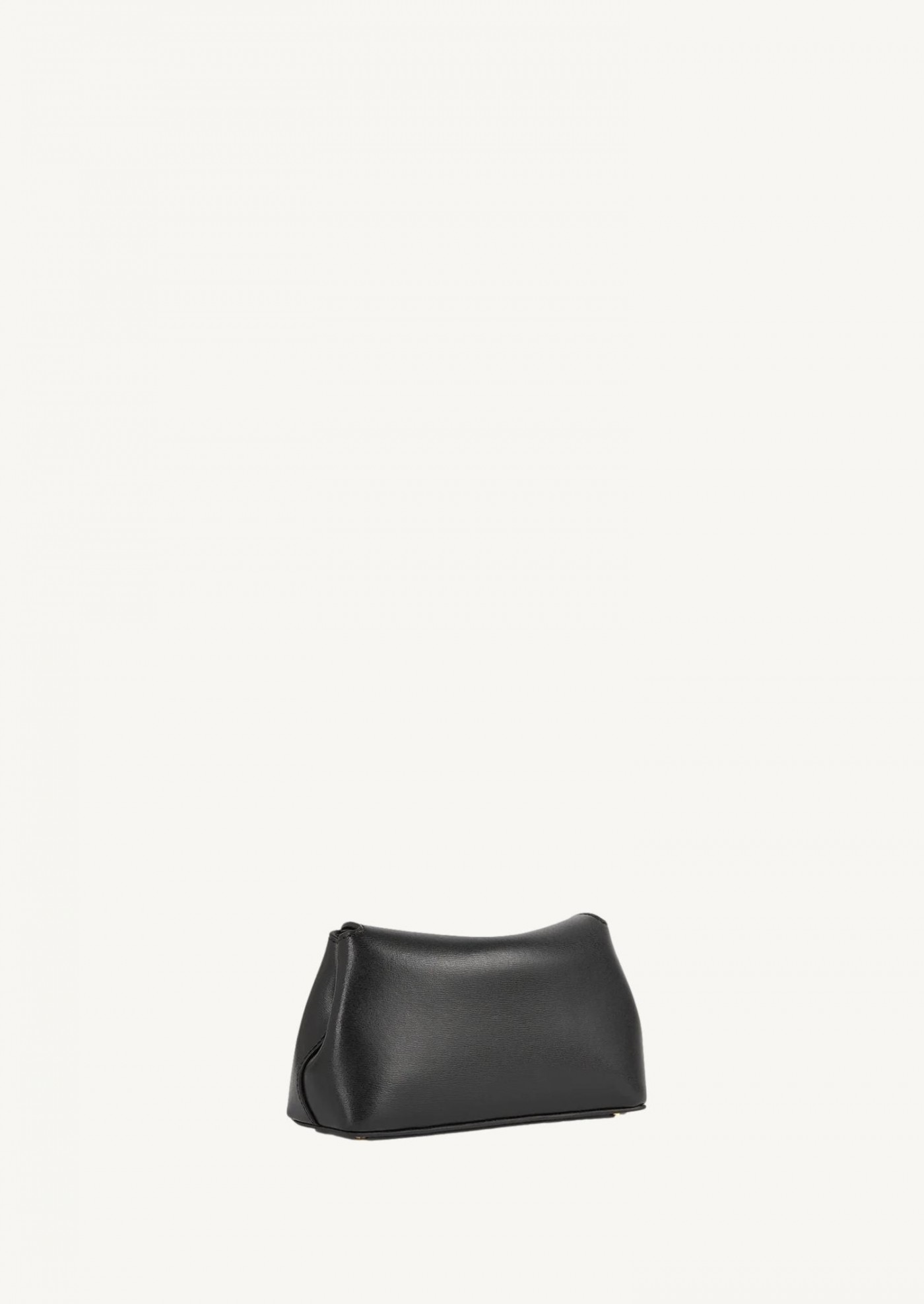 Mini T-lock leather clutch black