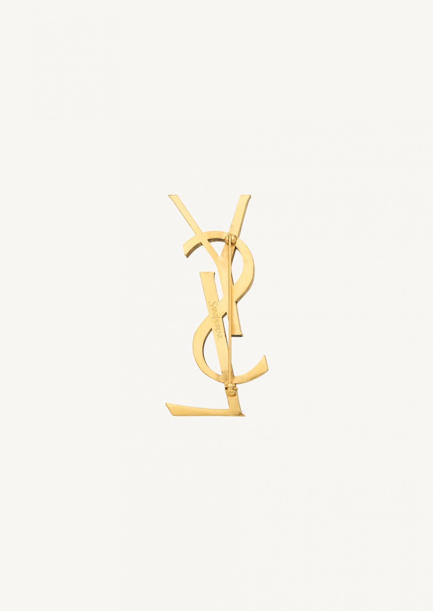 Cassandre broche en métal Saint Laurent