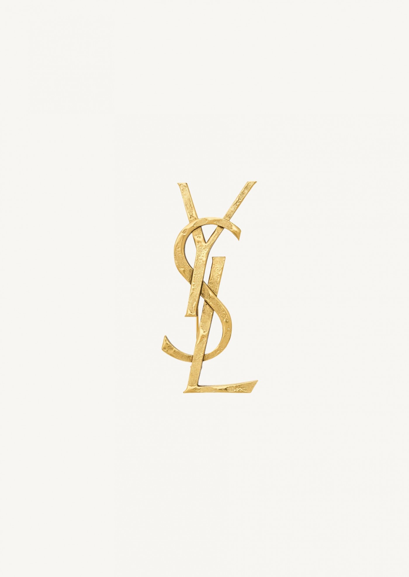 Cassandre broche en métal Saint Laurent