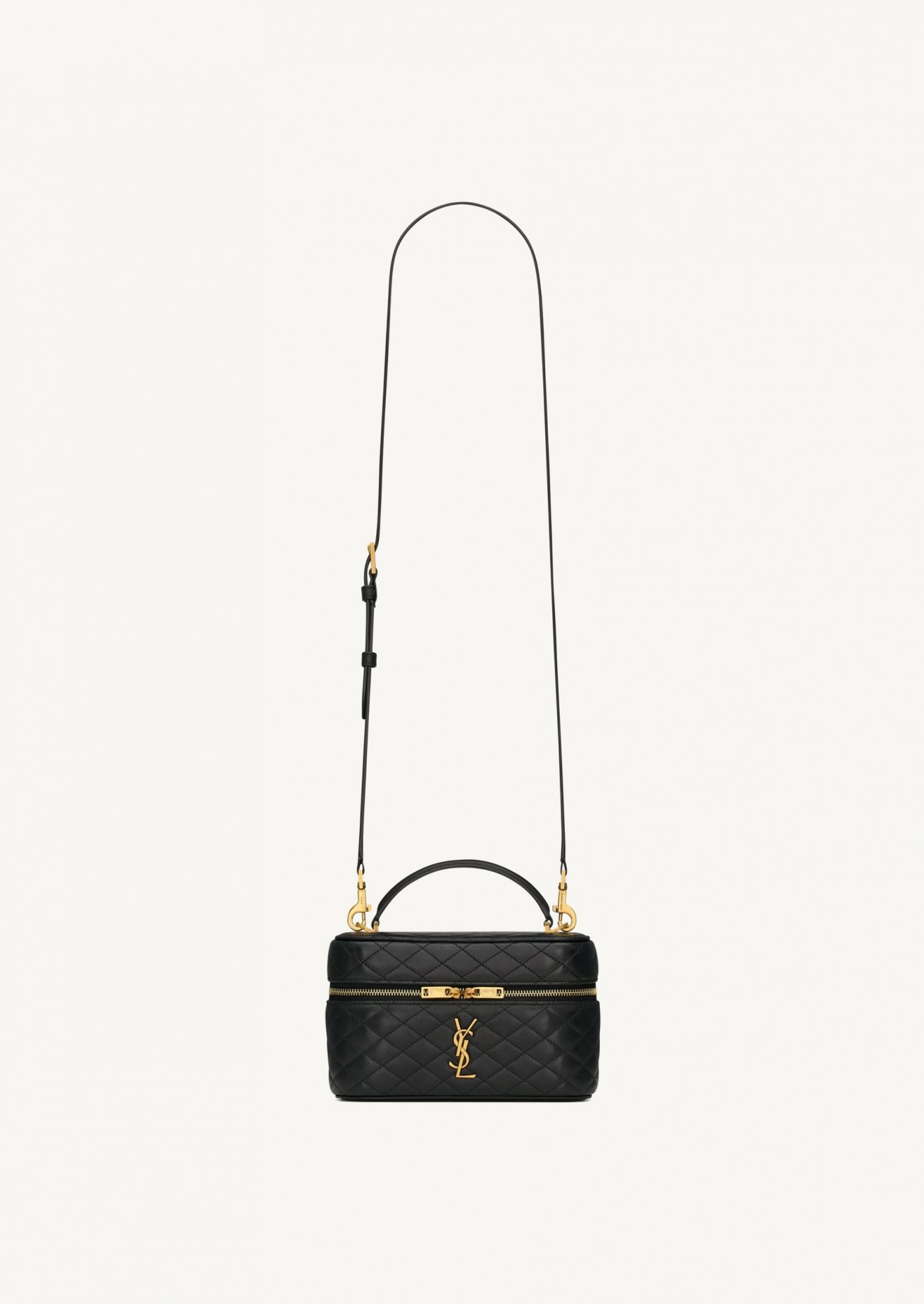 Gaby black and gold vanity bag Saint Laurent