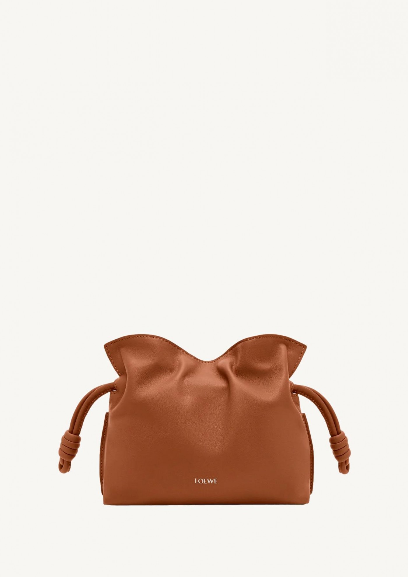 Mini Flamenco clutch marron